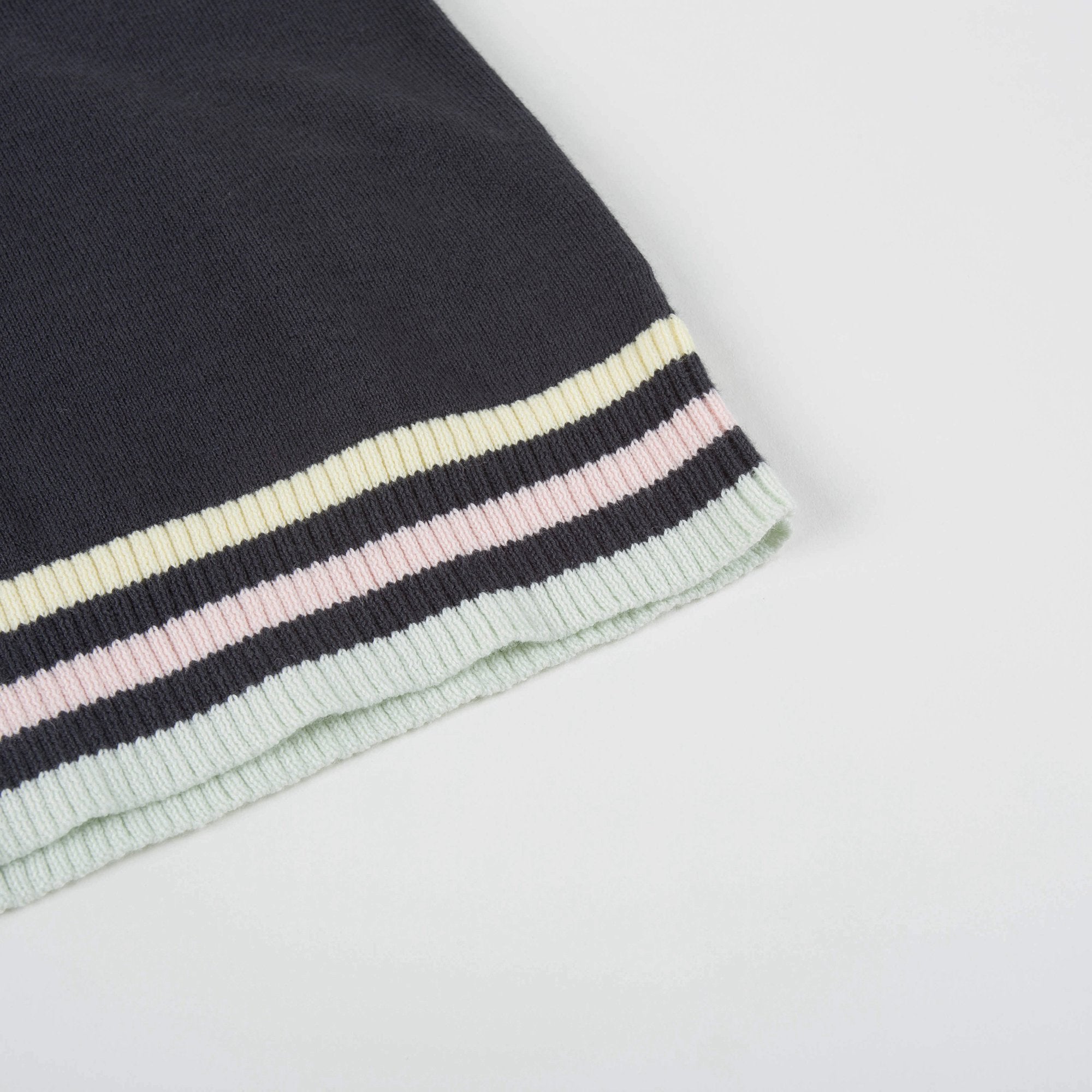 T-shirt en maille noire pour fille