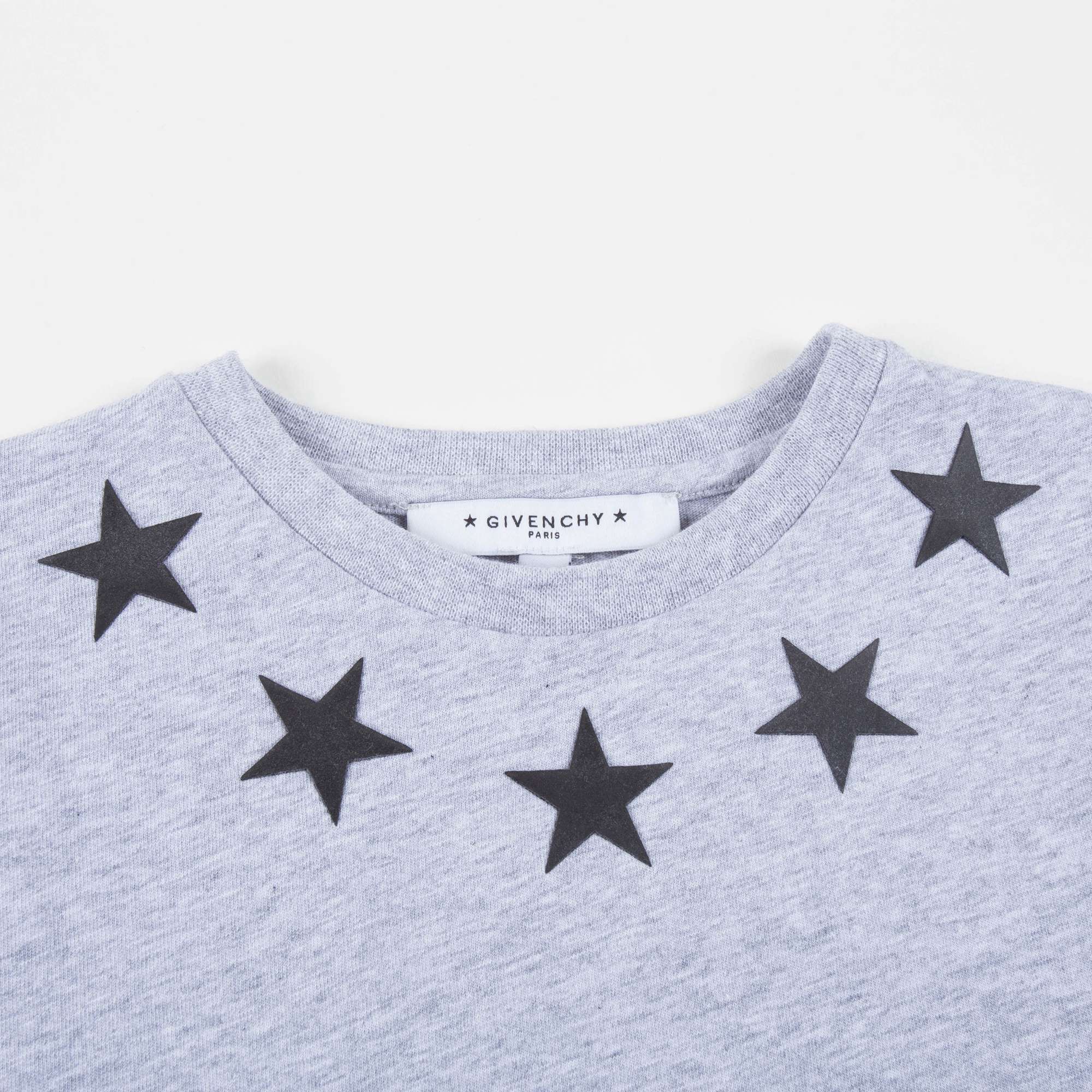 Boys Grey Cotton "Star" T-shirt