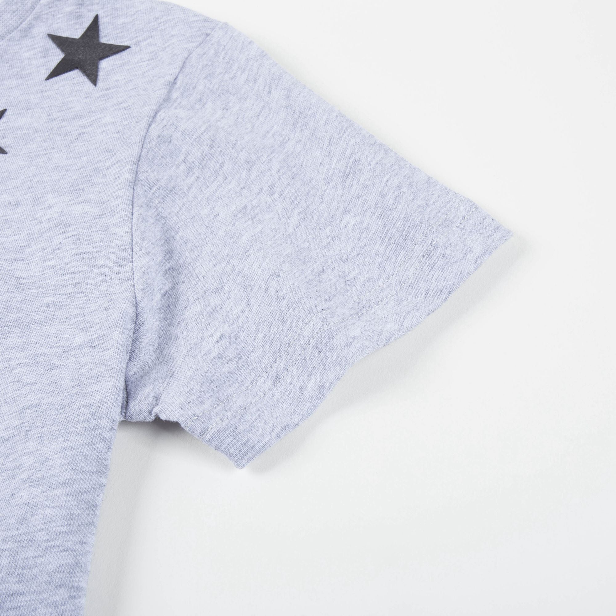 Boys Grey Cotton "Star" T-shirt