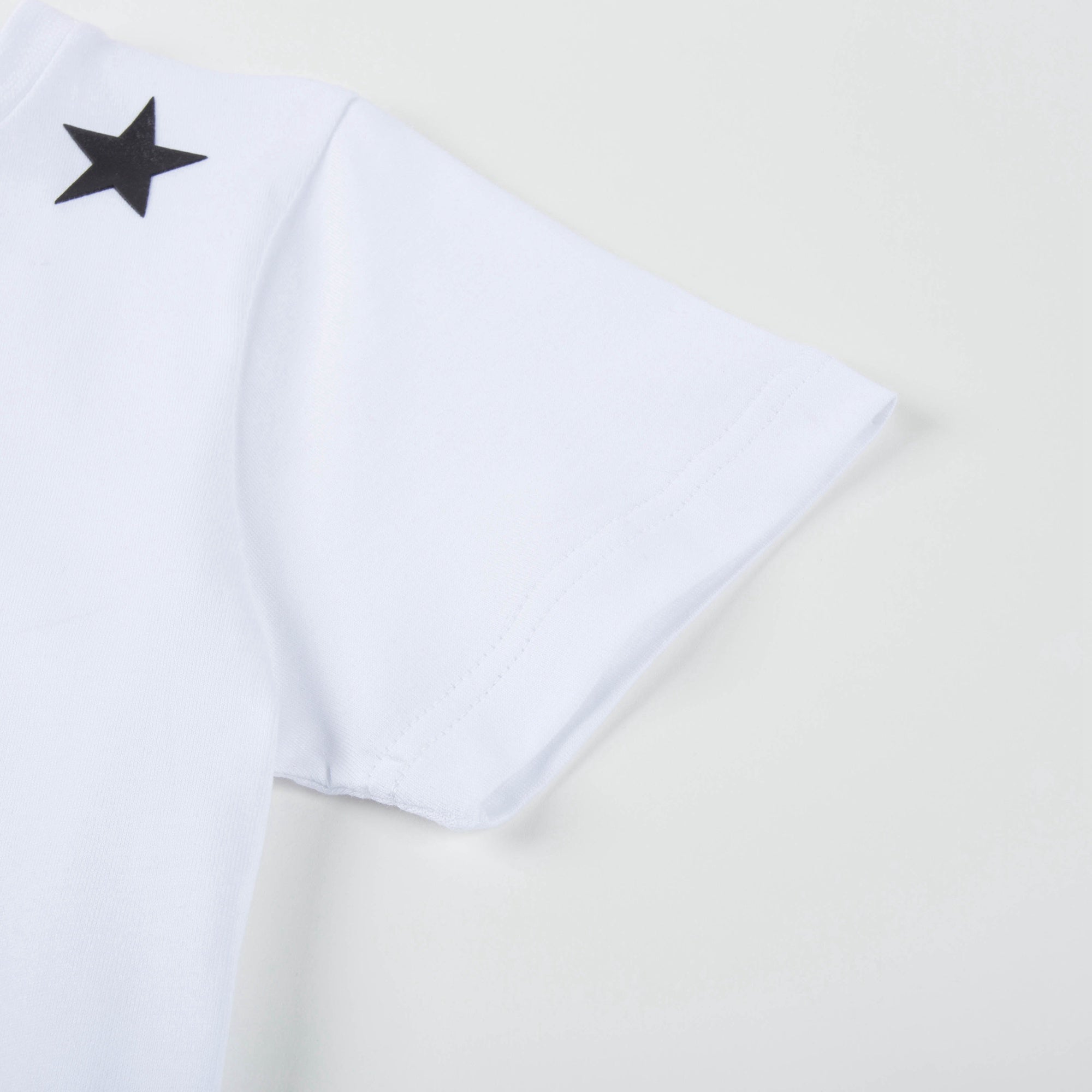 Boys White Cotton "Star" T-shirt