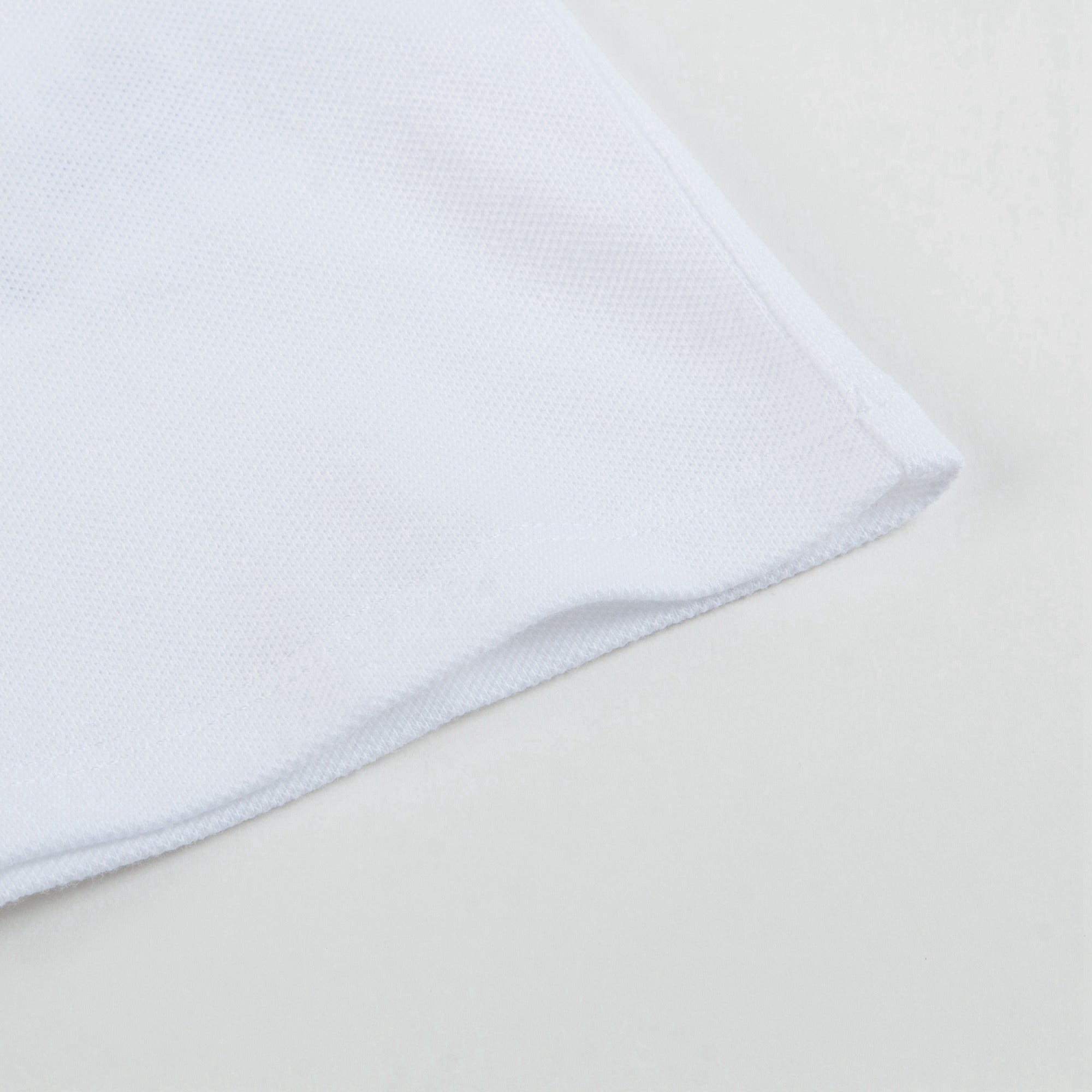 Boys White Cotton Polo Shirt With Star Trim