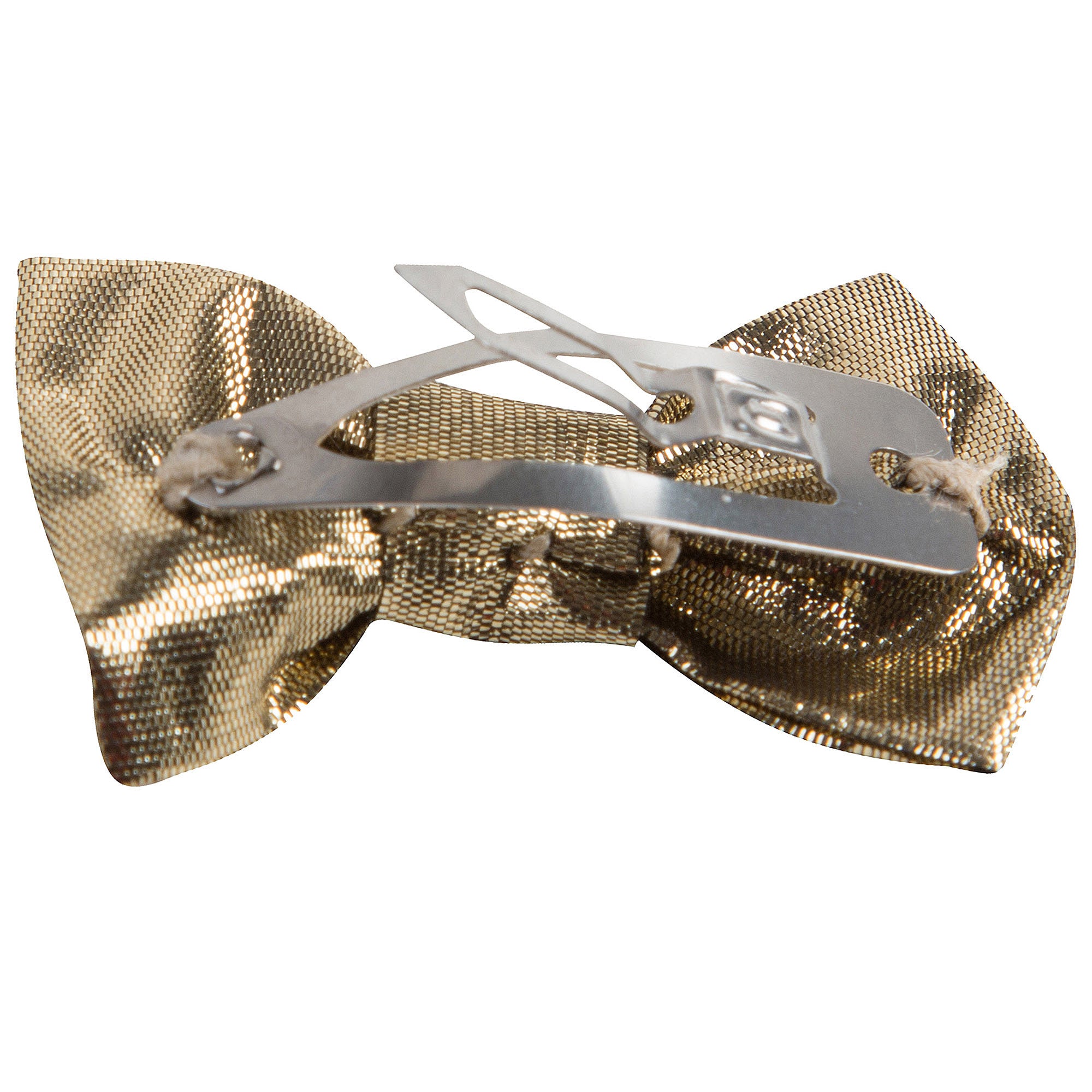 Girls Gold Bow Two Piece Hairclip - CÉMAROSE | Children's Fashion Store - 4