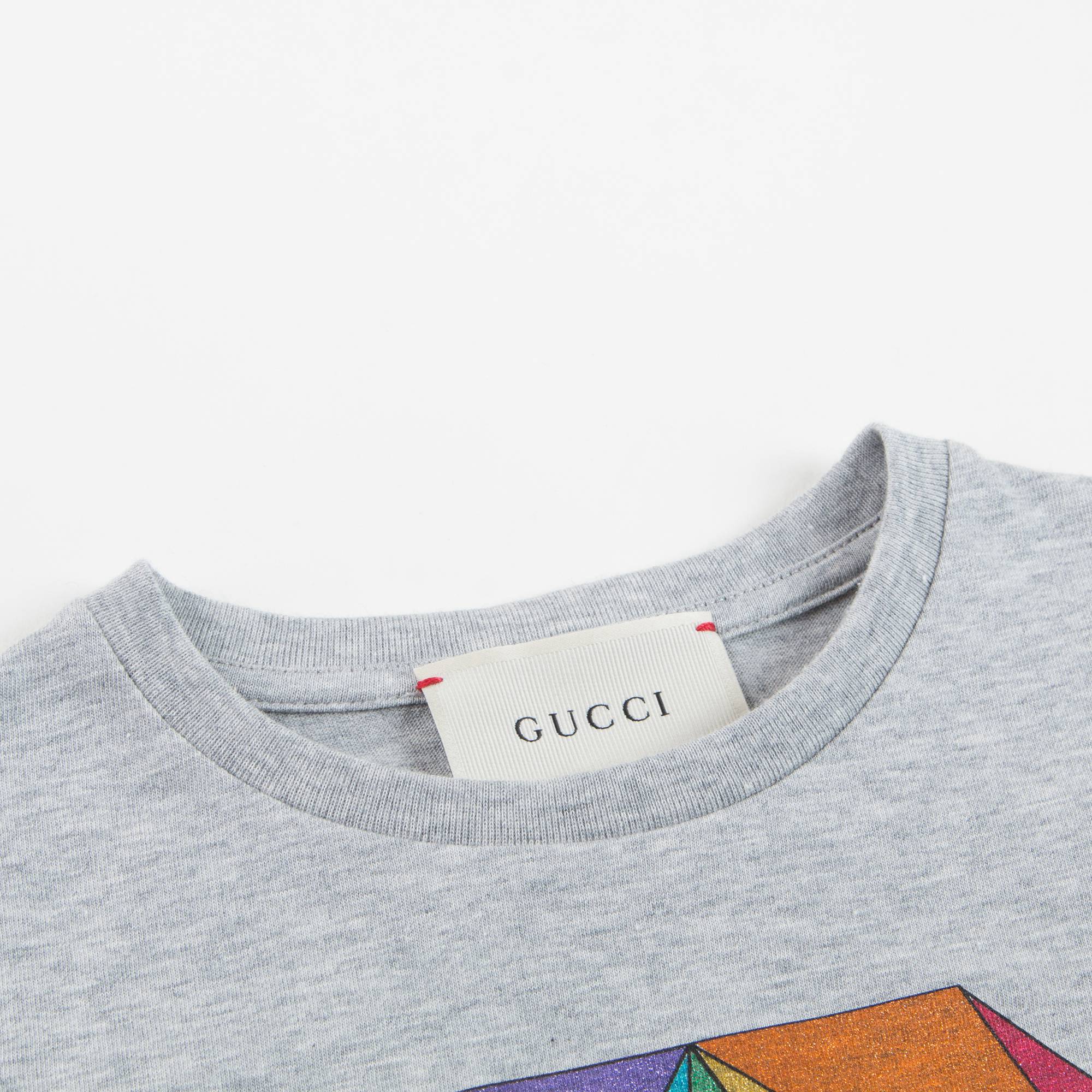 T-shirt gris « Loved » pour fille