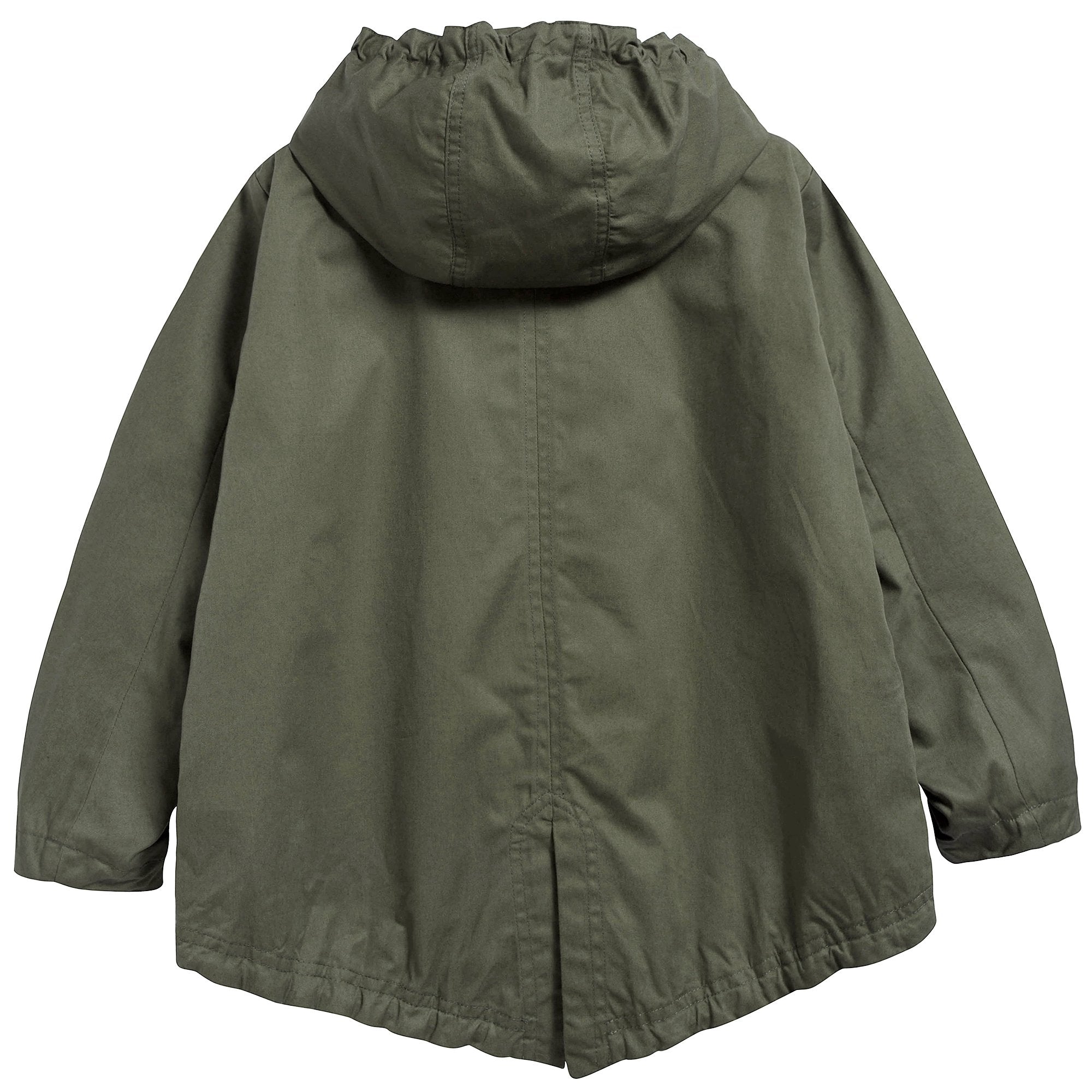 Boys Military Green Cotton Jacket