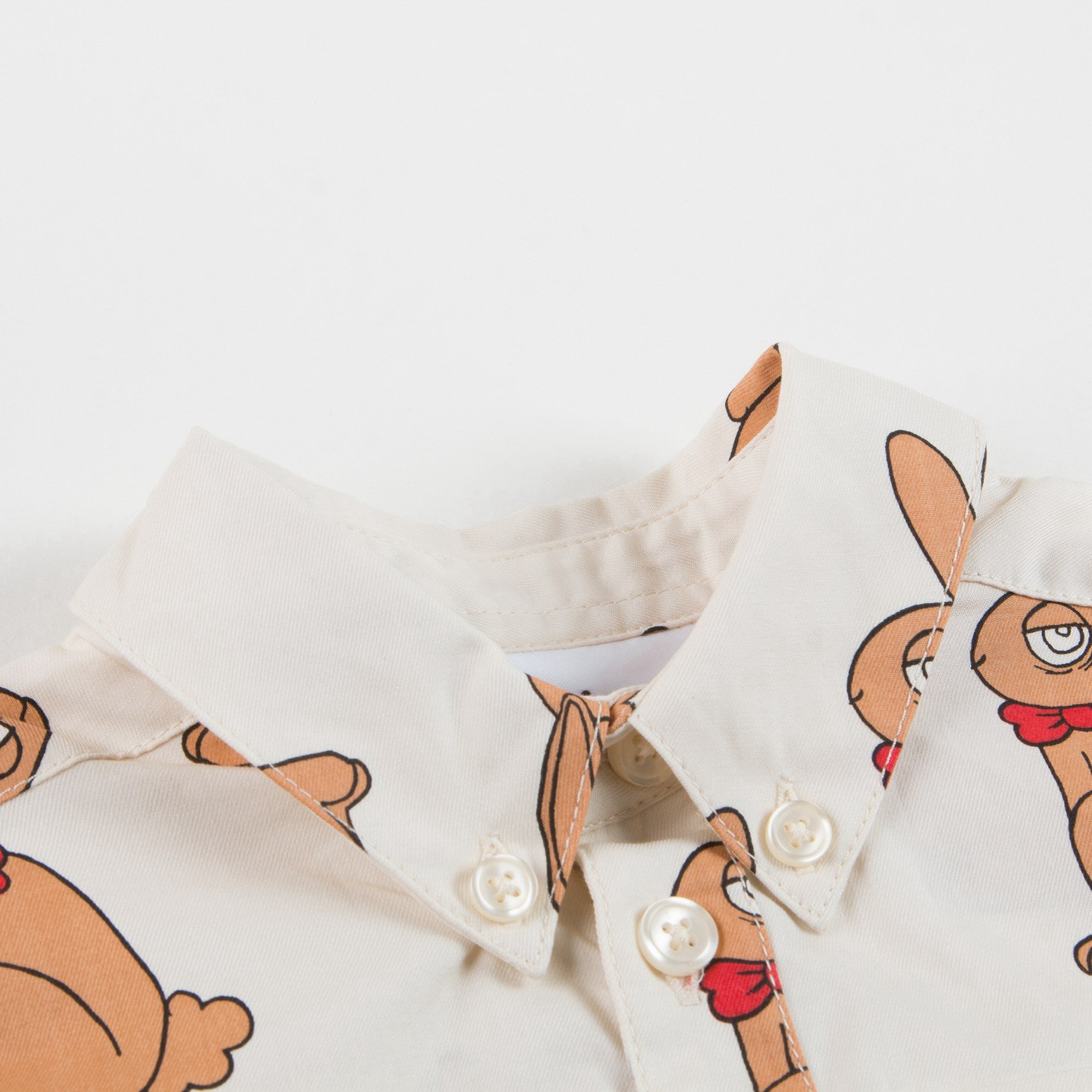 Boys Beige Cotton Shirt