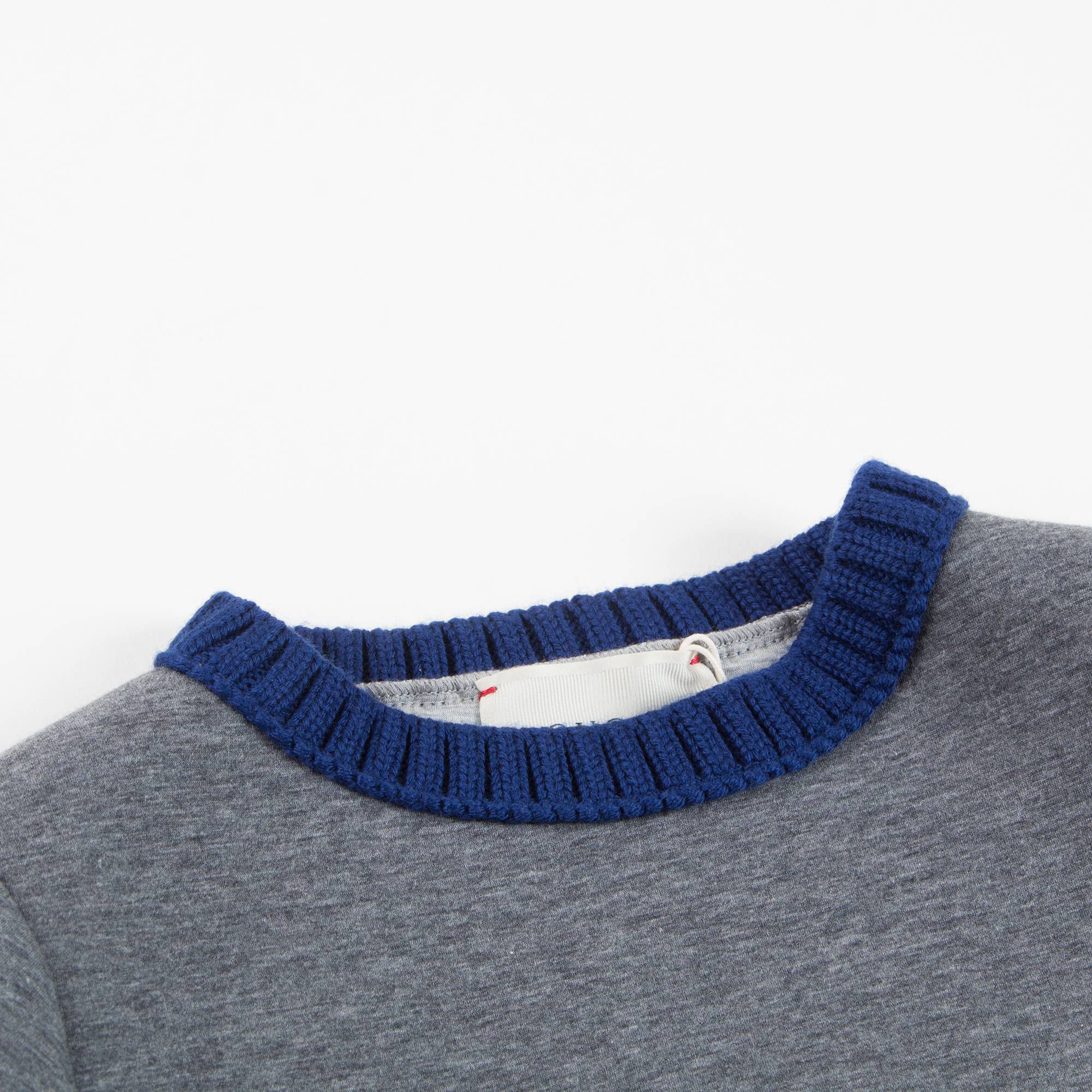 Boys Grey Neoprene Sweatshirt