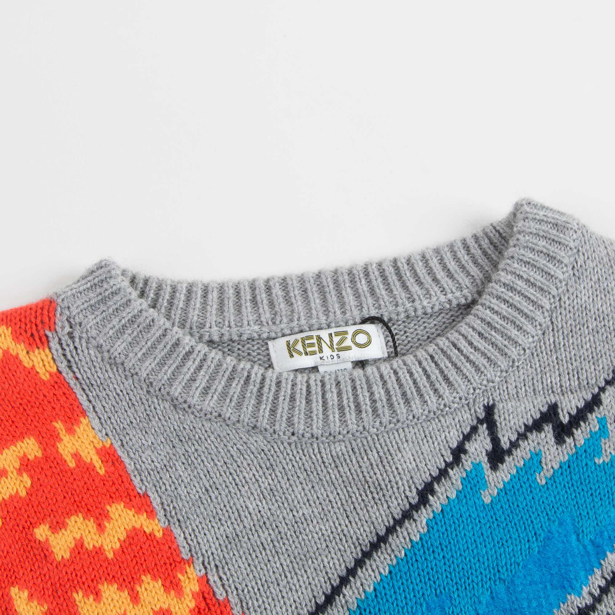 Boys Marl Grey Cotton Sweater