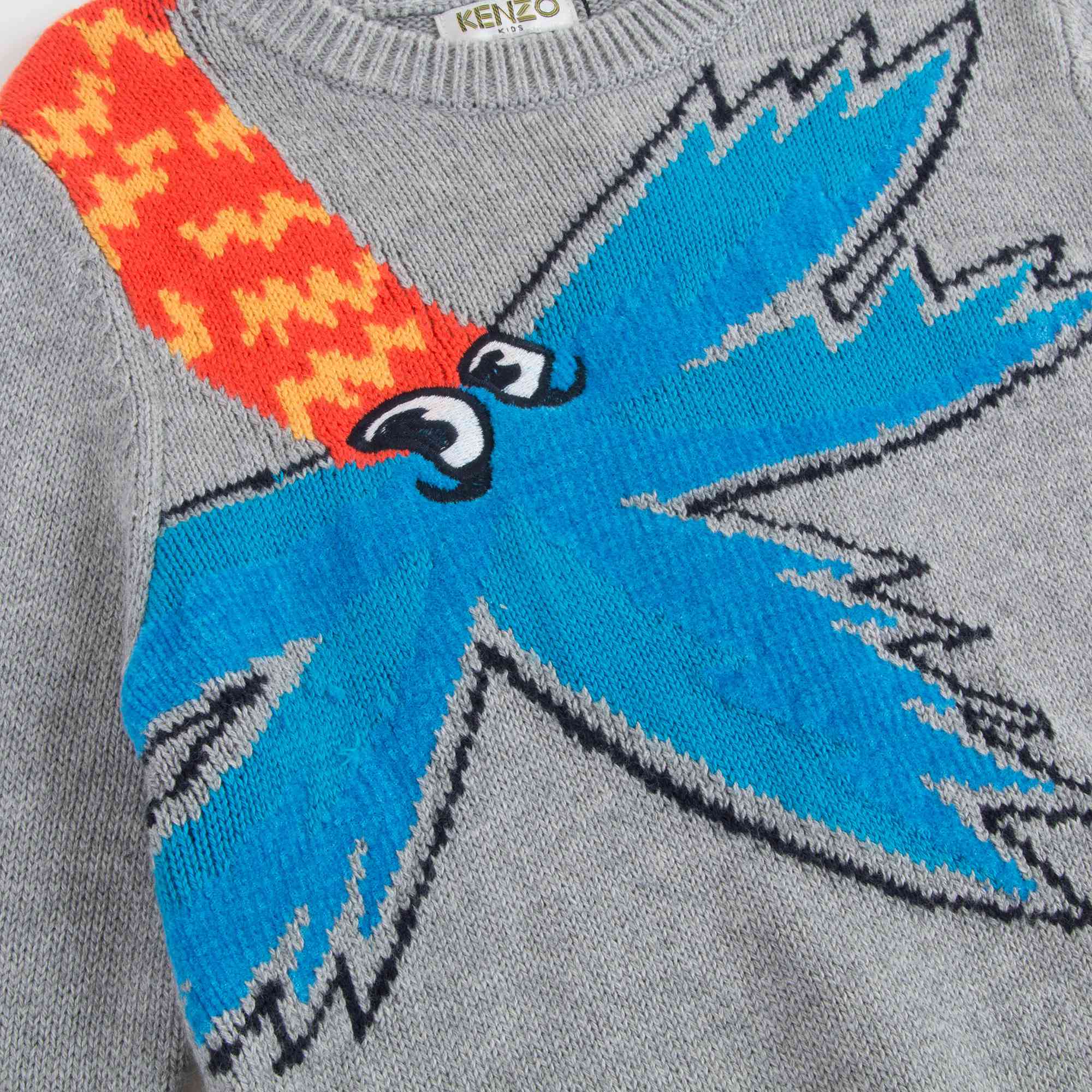 Boys Marl Grey Cotton Sweater