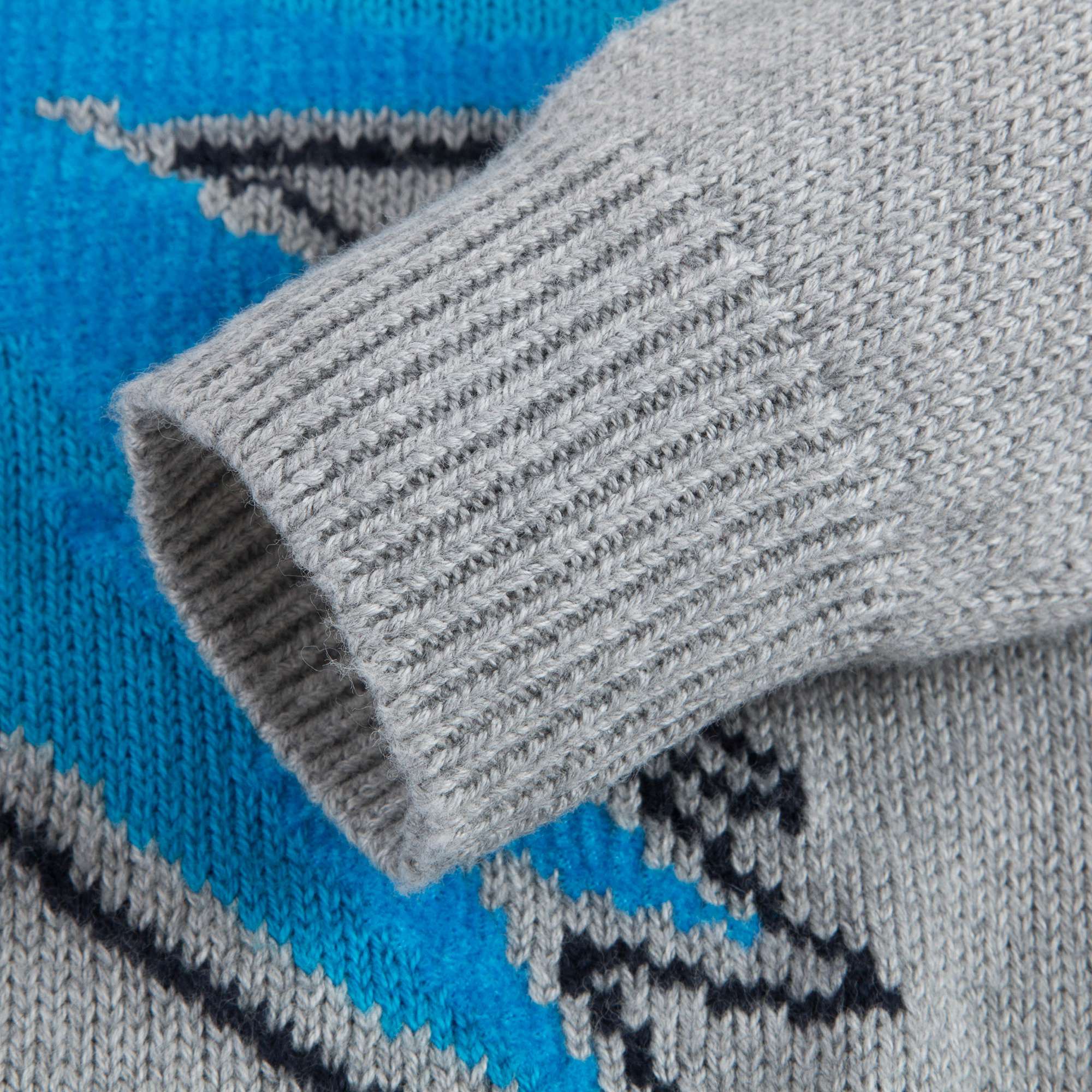 Boys Marl Grey Cotton Sweater