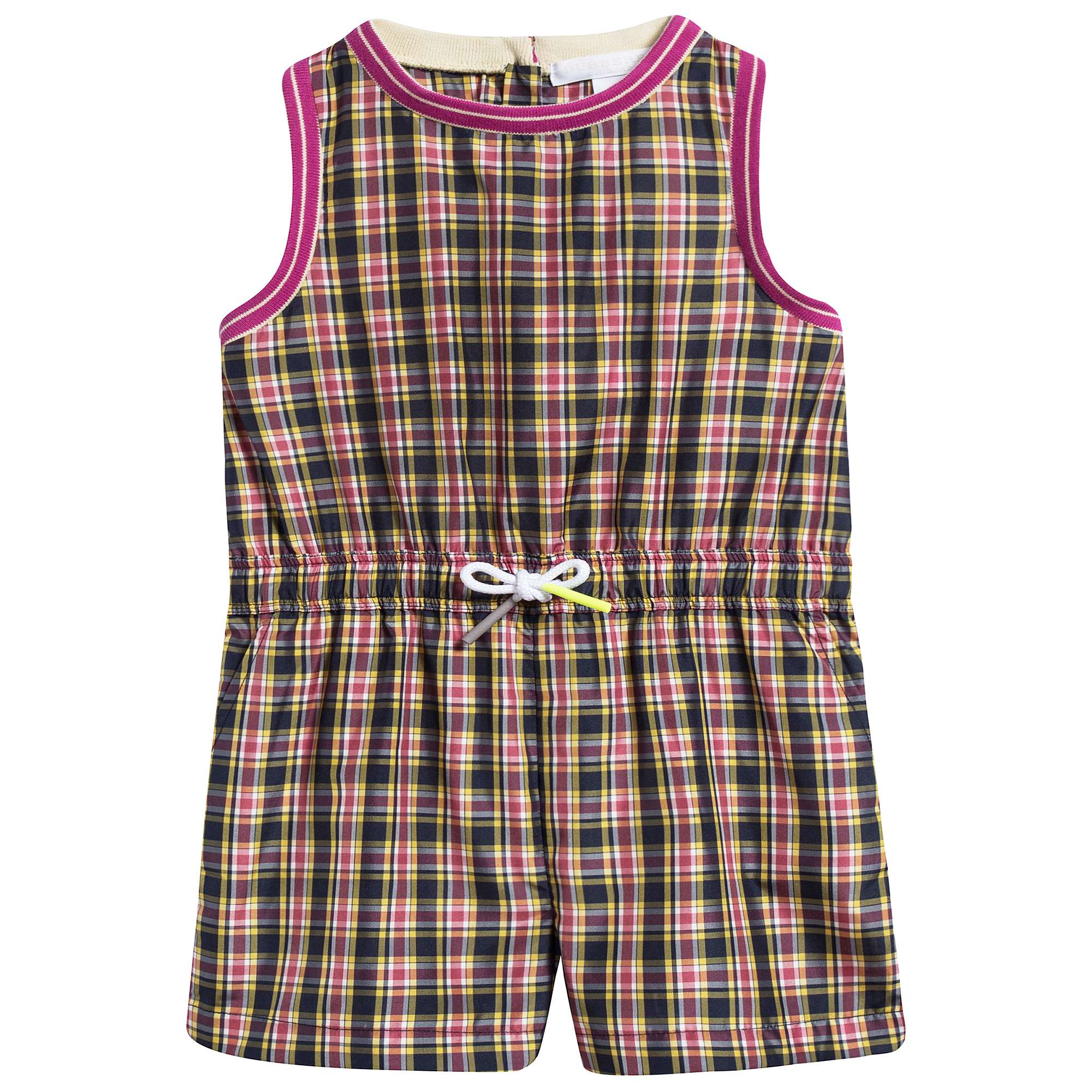Baby Girls Bright Coral Pink Overalls