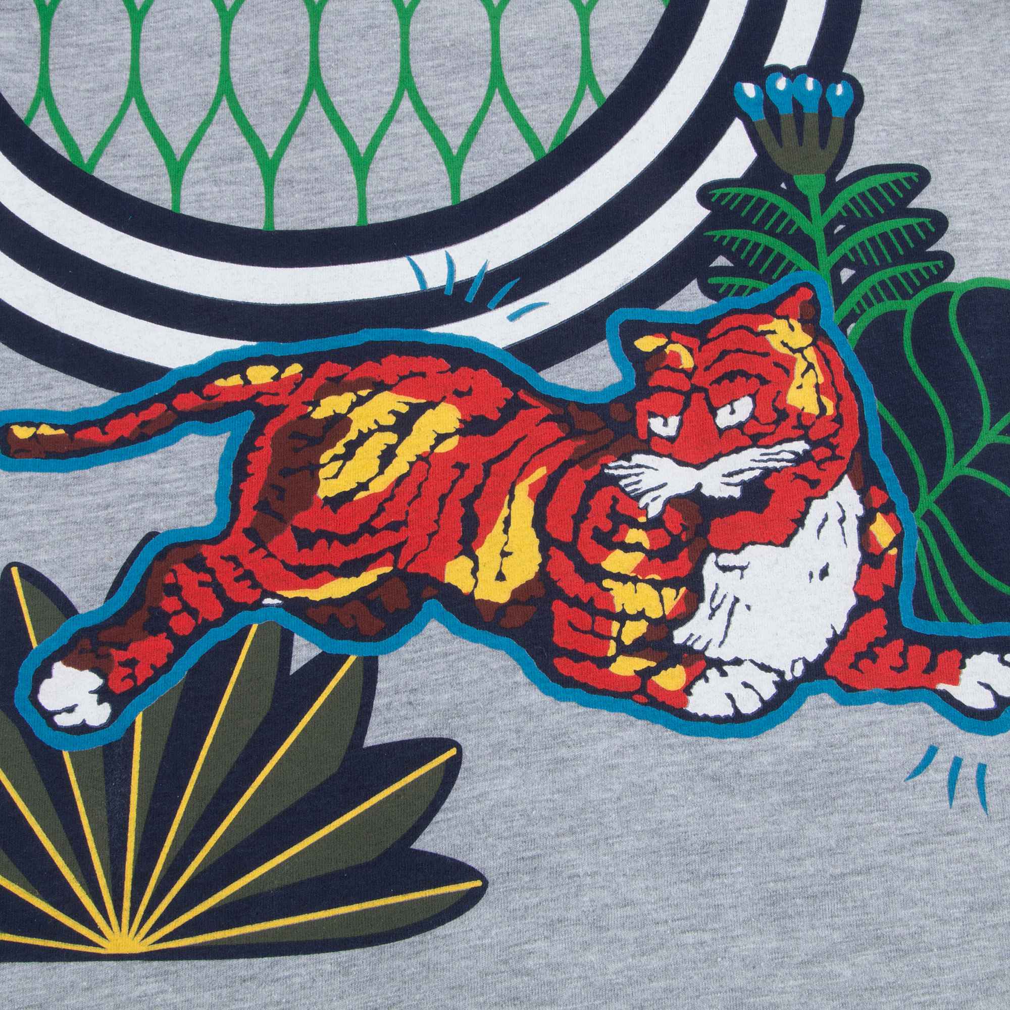 Boys Marl Grey Printed Cotton T-shirt