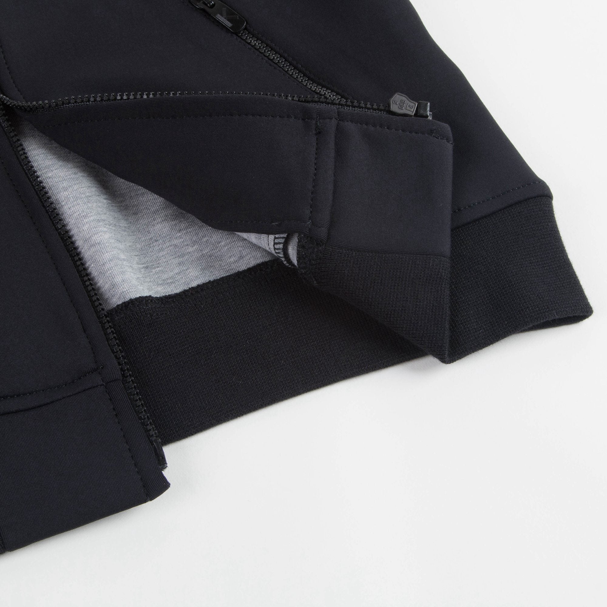 Boys Black Cotton Cradigan