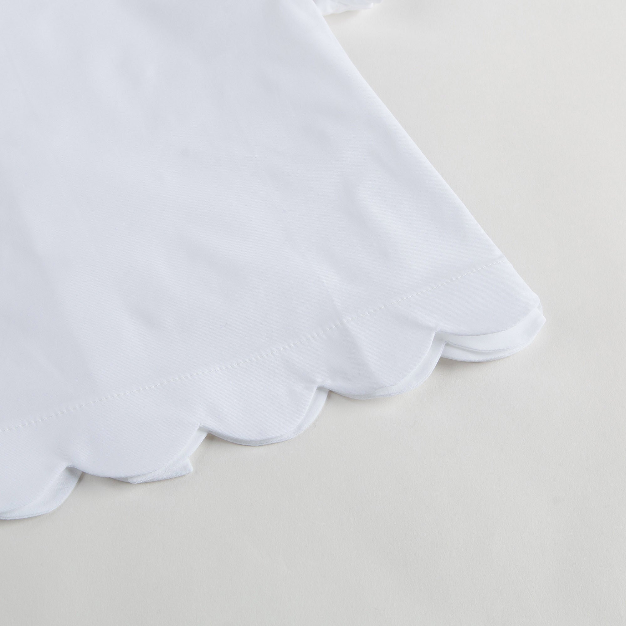 Girls White Cotton Lotus Leaf Trims Blouse - CÉMAROSE | Children's Fashion Store - 5