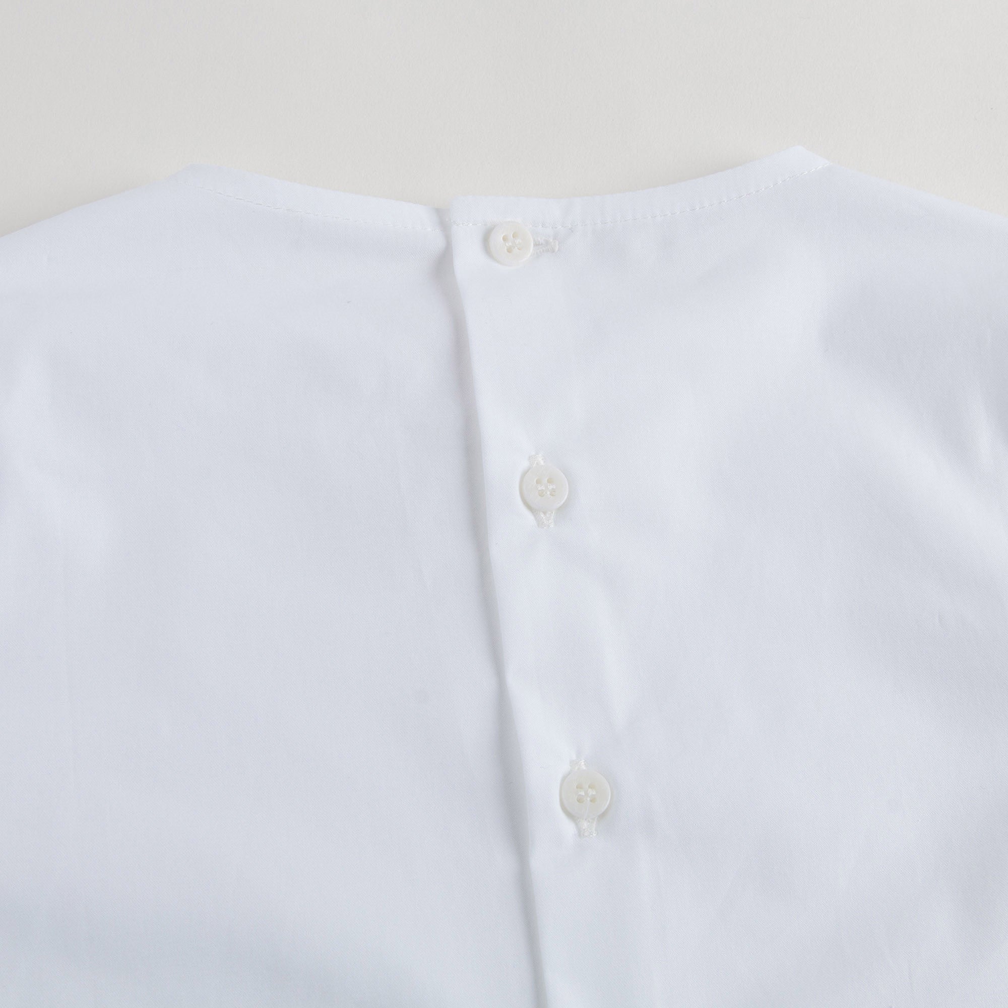 Girls White Cotton Lotus Leaf Trims Blouse - CÉMAROSE | Children's Fashion Store - 6