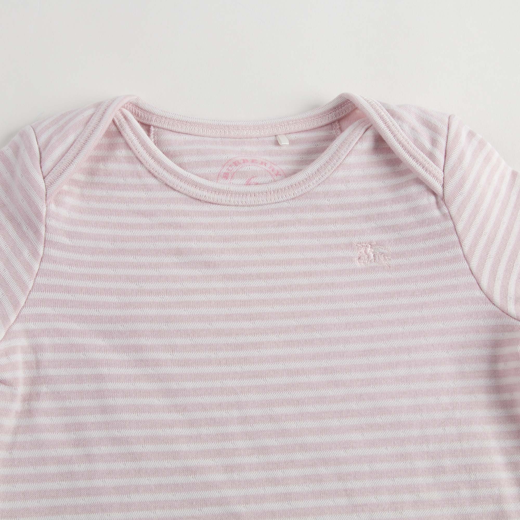 Grils White&Pink 3 Piece Babygrow Set - CÉMAROSE | Children's Fashion Store - 20