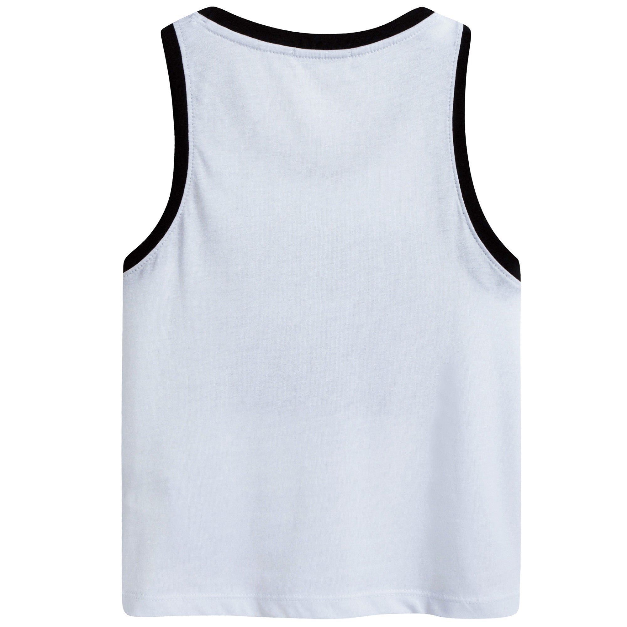 Boys & Girls White Logo Vest