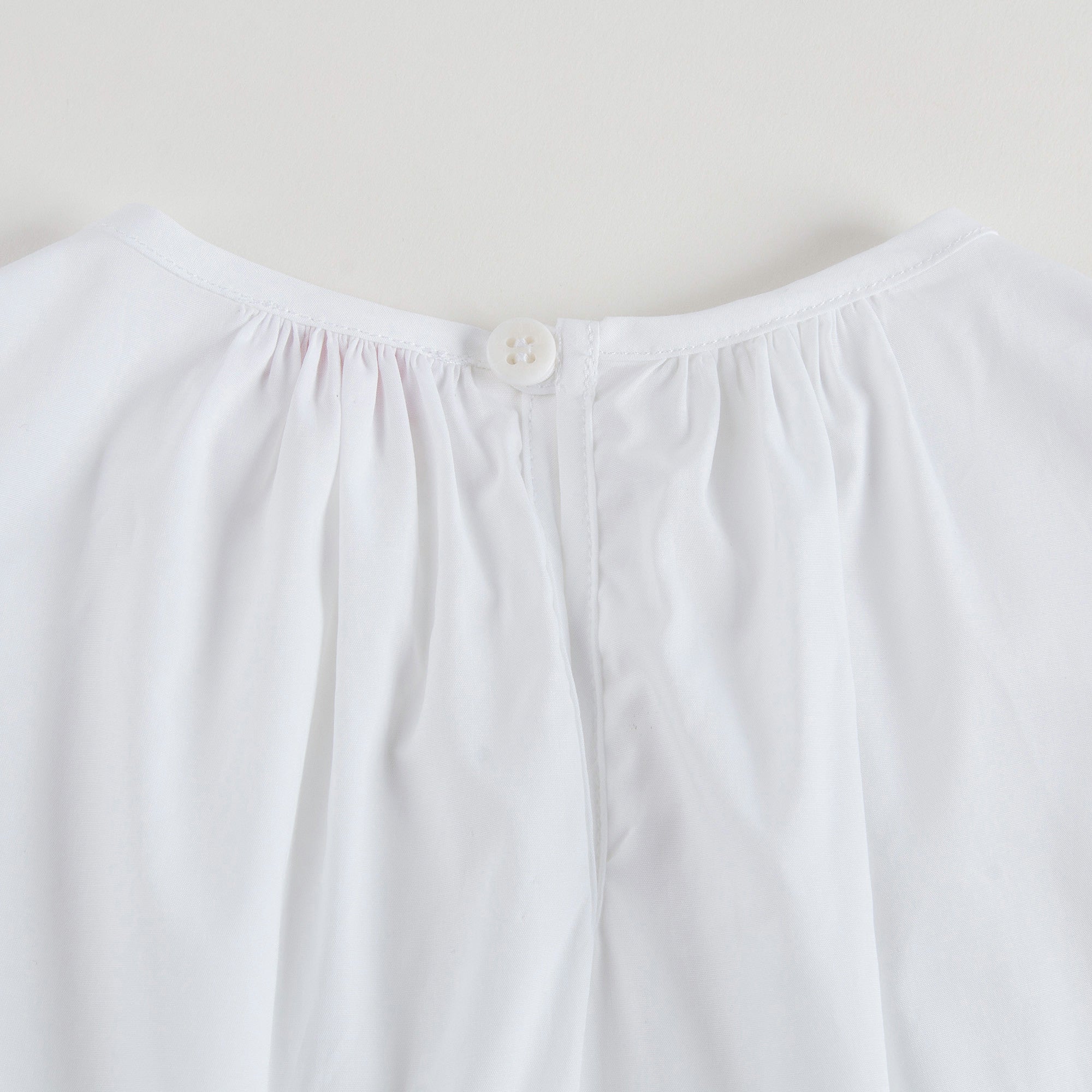 Girls White Cotton Ruffled Trims Blouse - CÉMAROSE | Children's Fashion Store - 5