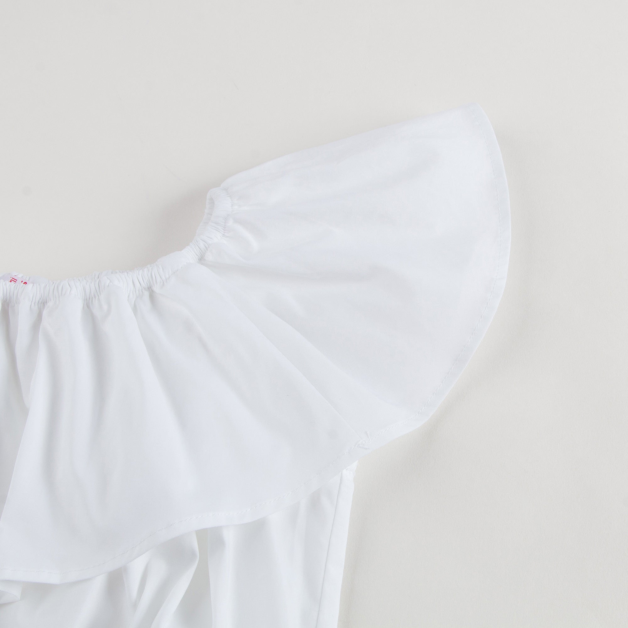 Girls White With flounces T-Shirt - CÉMAROSE | Children's Fashion Store - 4