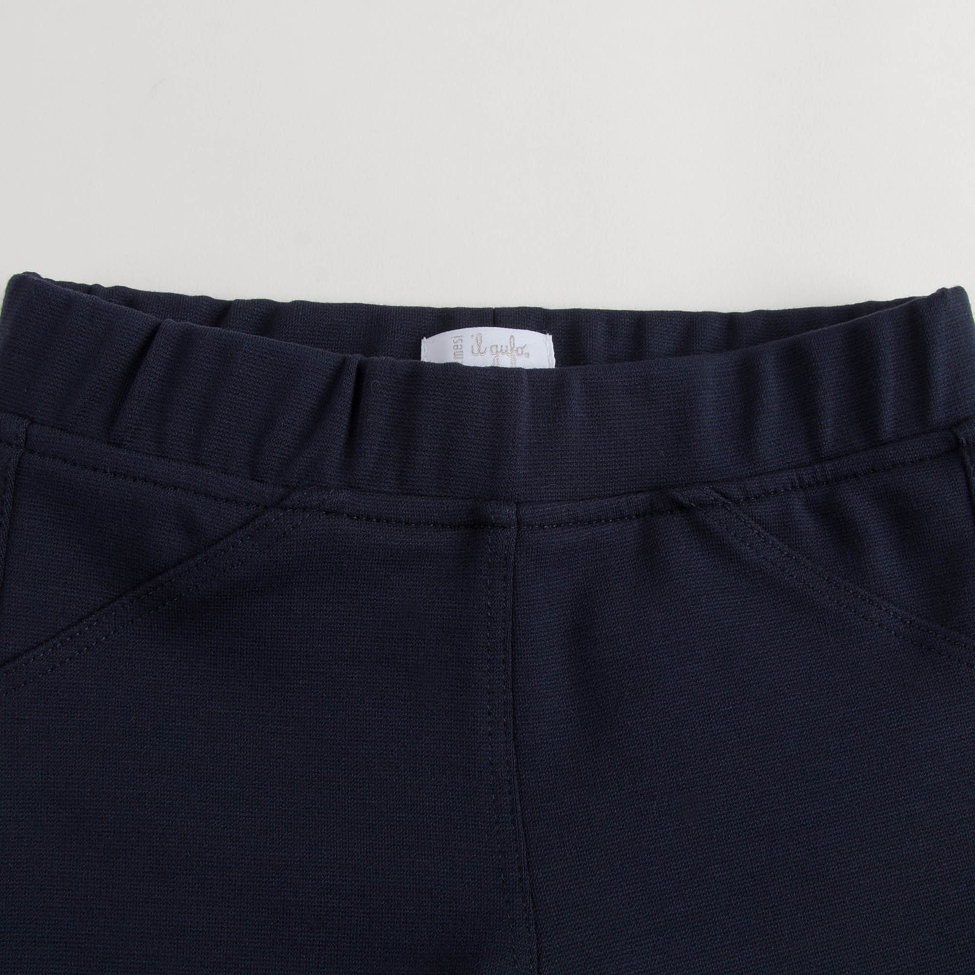 Girls Navy Blue jersey Trousers - CÉMAROSE | Children's Fashion Store - 3