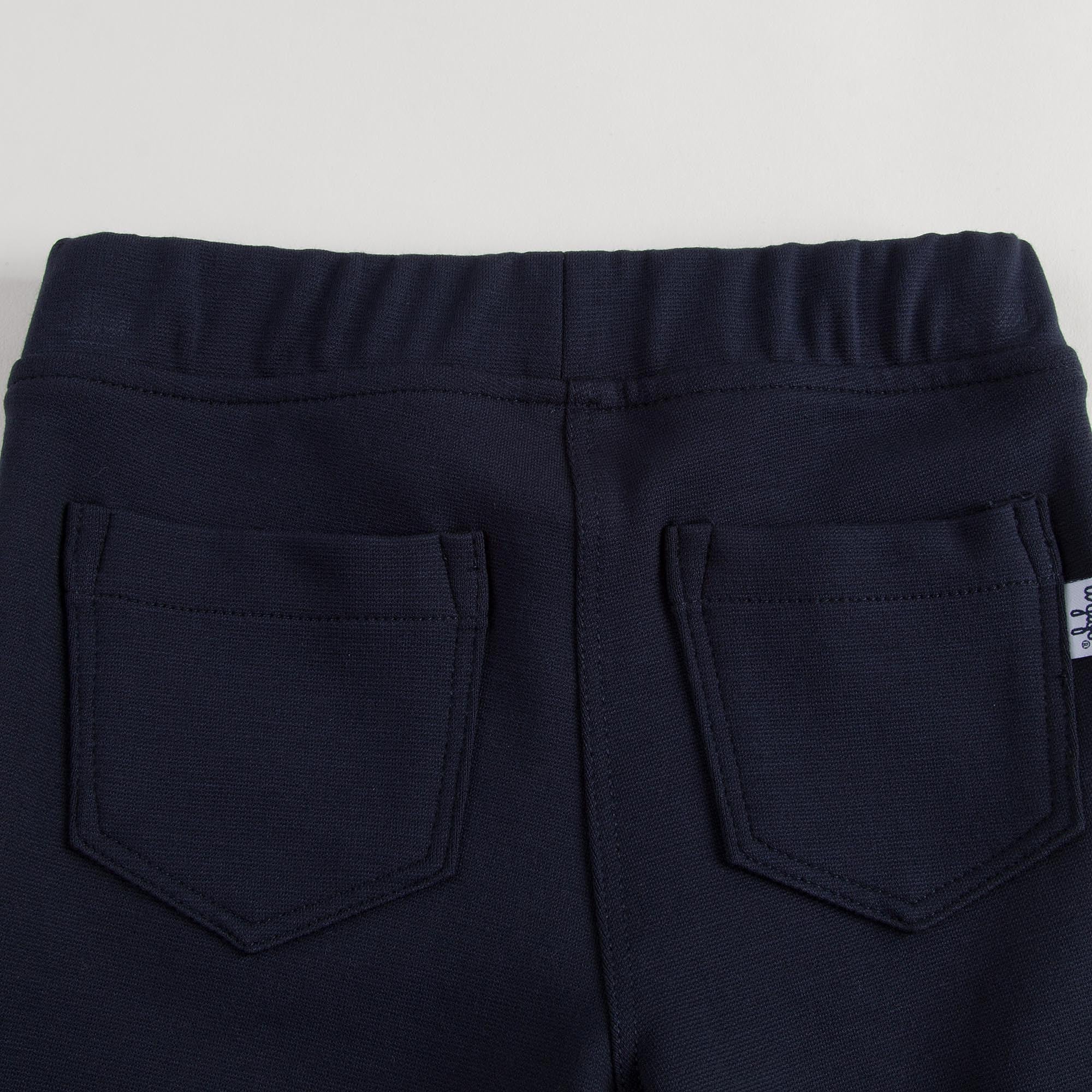 Girls Navy Blue jersey Trousers - CÉMAROSE | Children's Fashion Store - 6