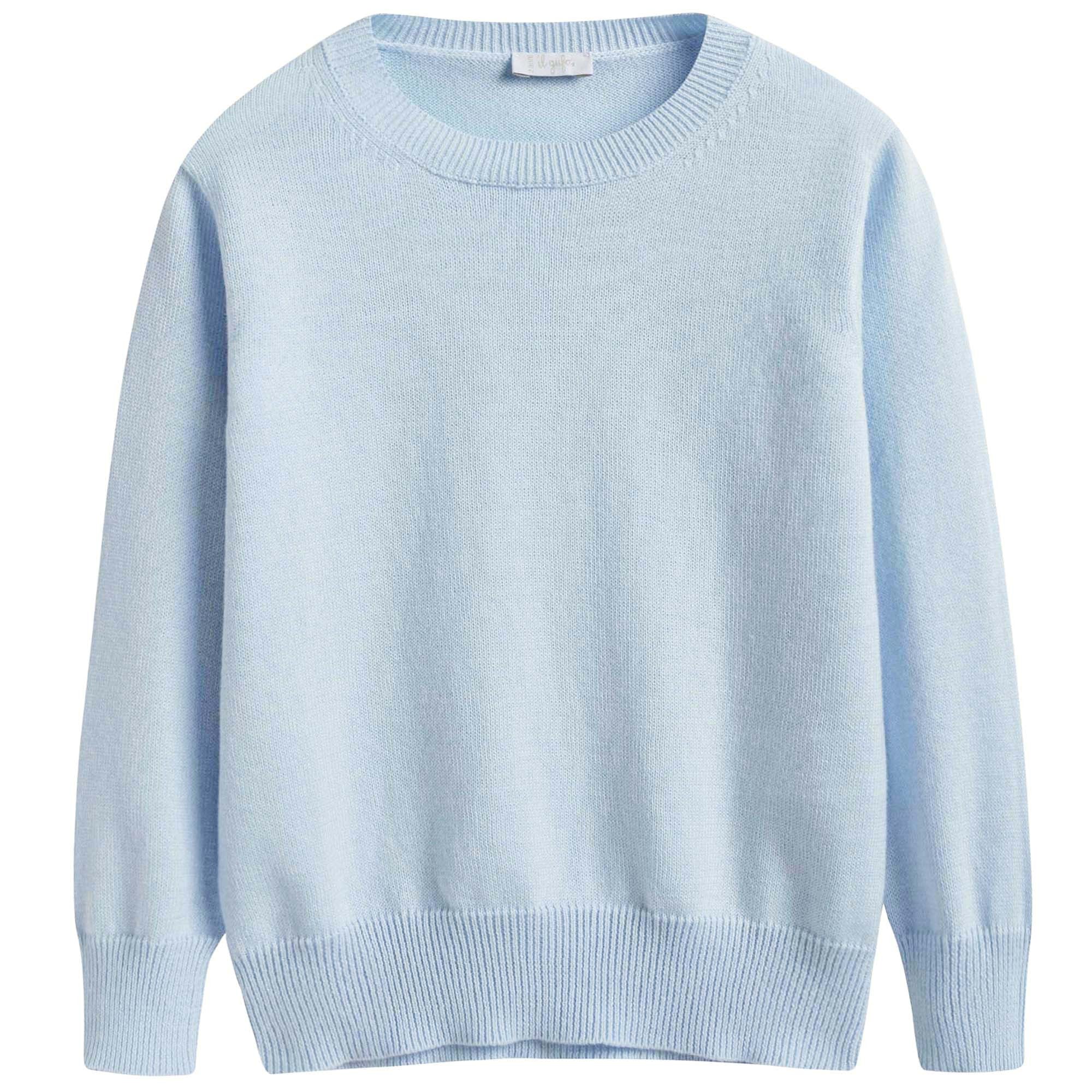 Boys Sky Blue Cotton Sweat
