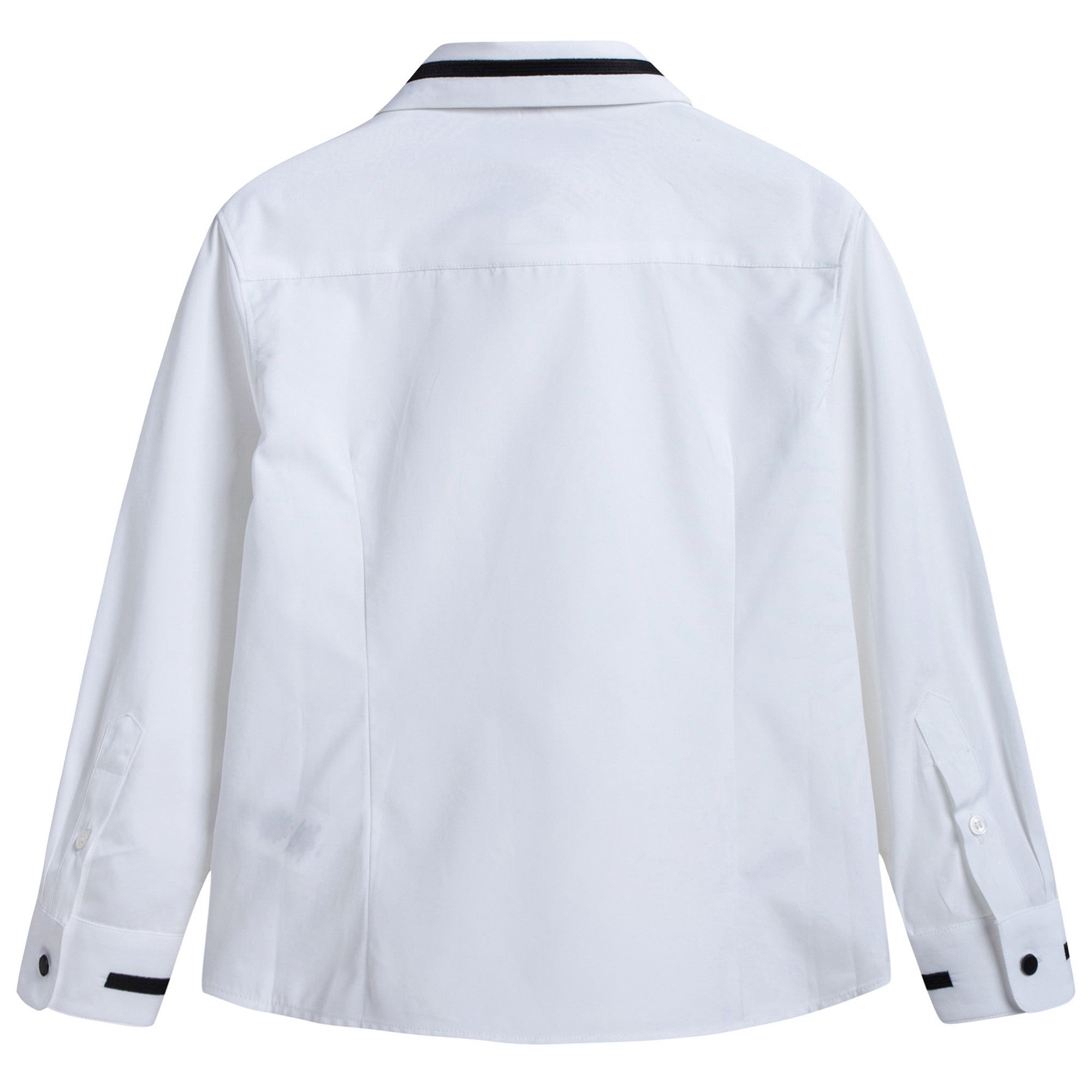 Boys White Cotton Shirt