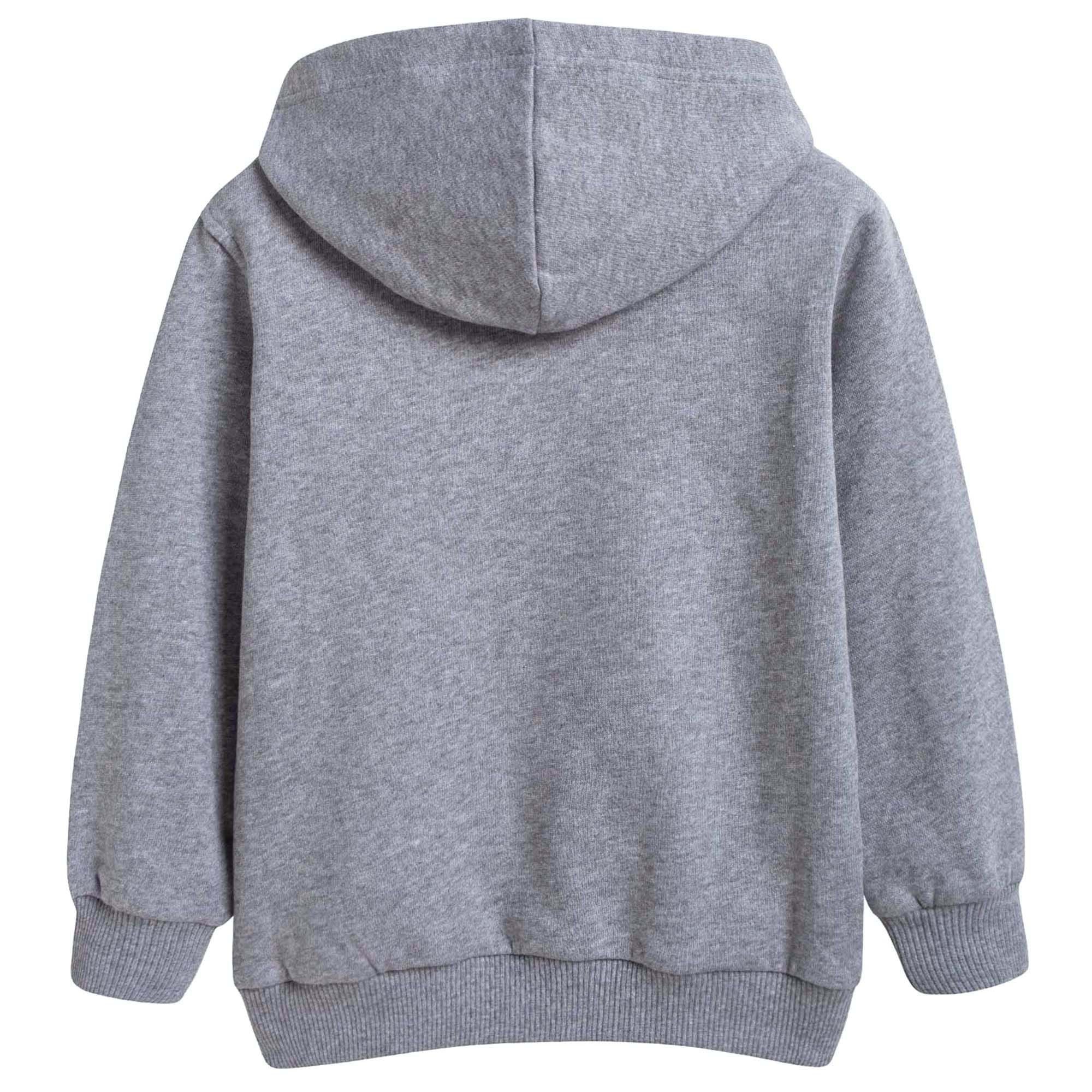 Boys & Girls Grey Logo Zip-up Top