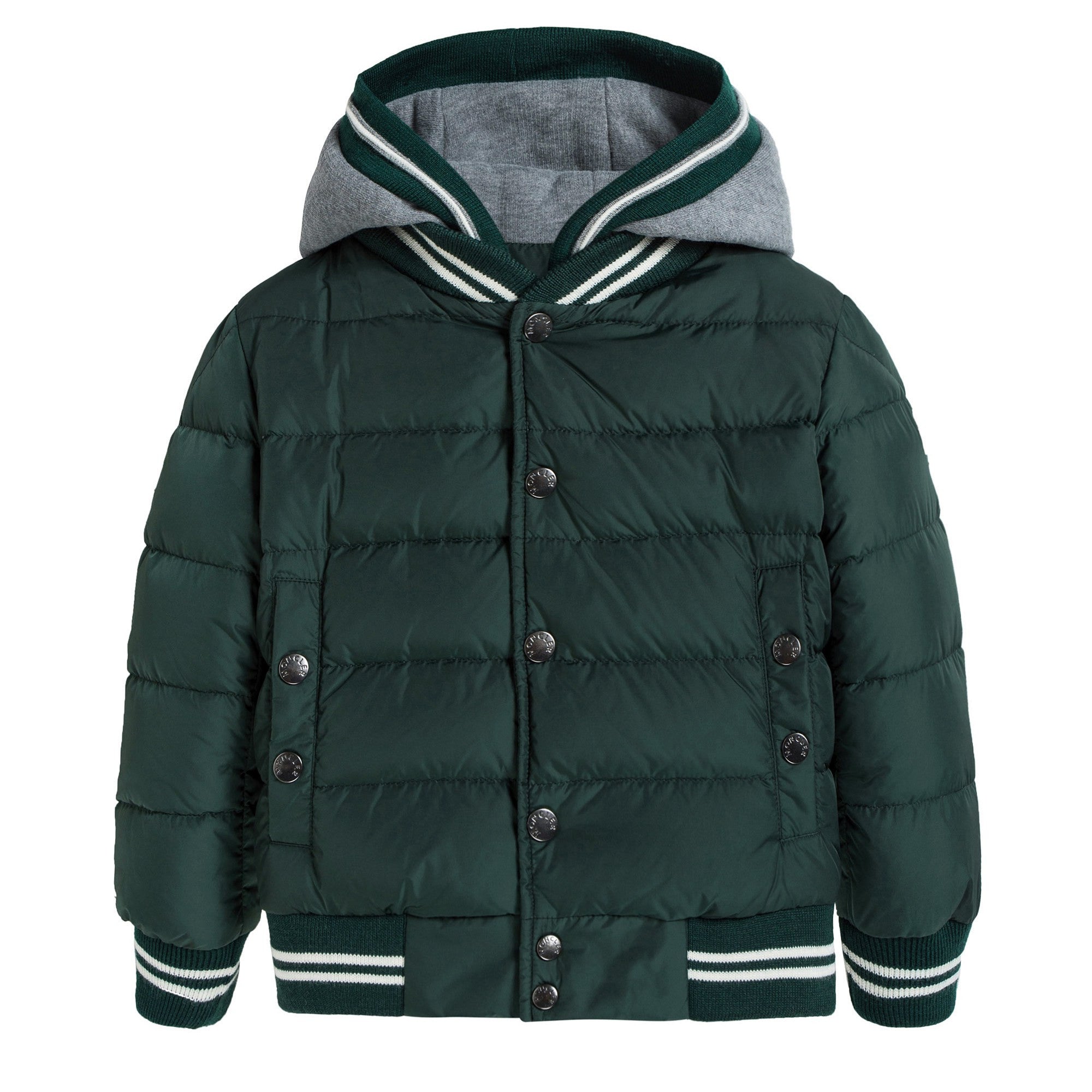 Boys Green 'Auberie' Down Padded Jacket
