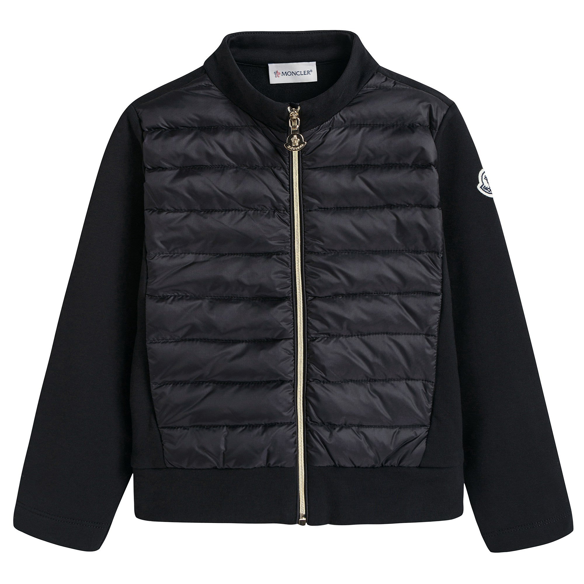 Boys & Girls Black Cotton Cardigan