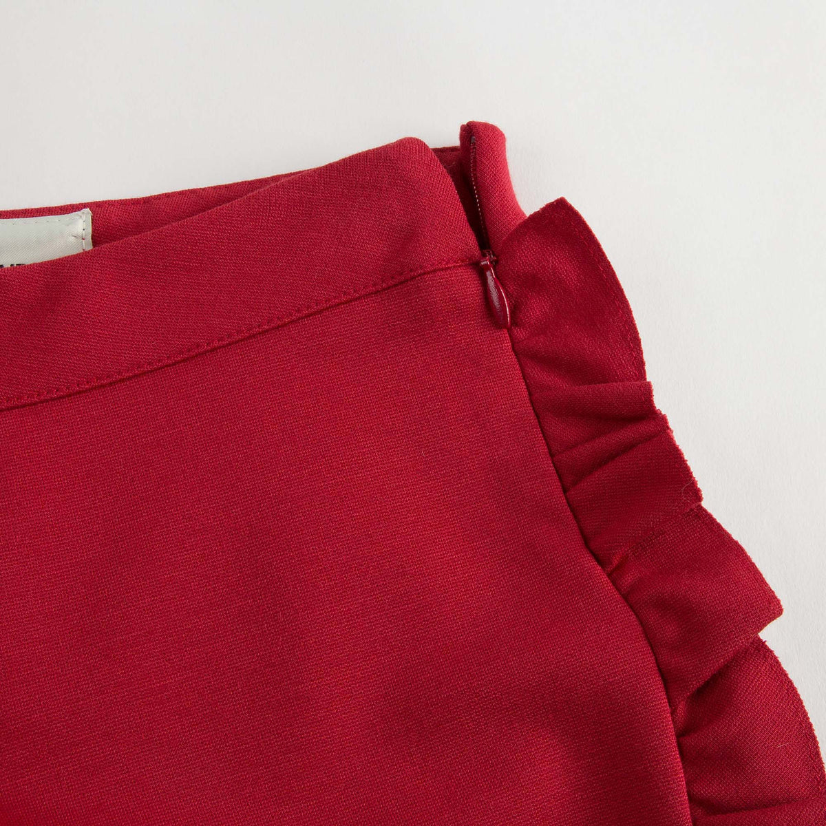 Girls Red Ruffled Edge Trims Short - CÉMAROSE | Children's Fashion Store - 6