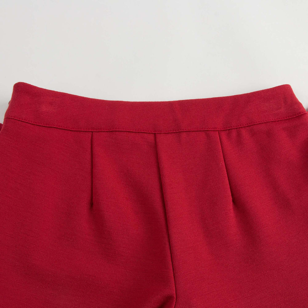 Girls Red Ruffled Edge Trims Short - CÉMAROSE | Children's Fashion Store - 7