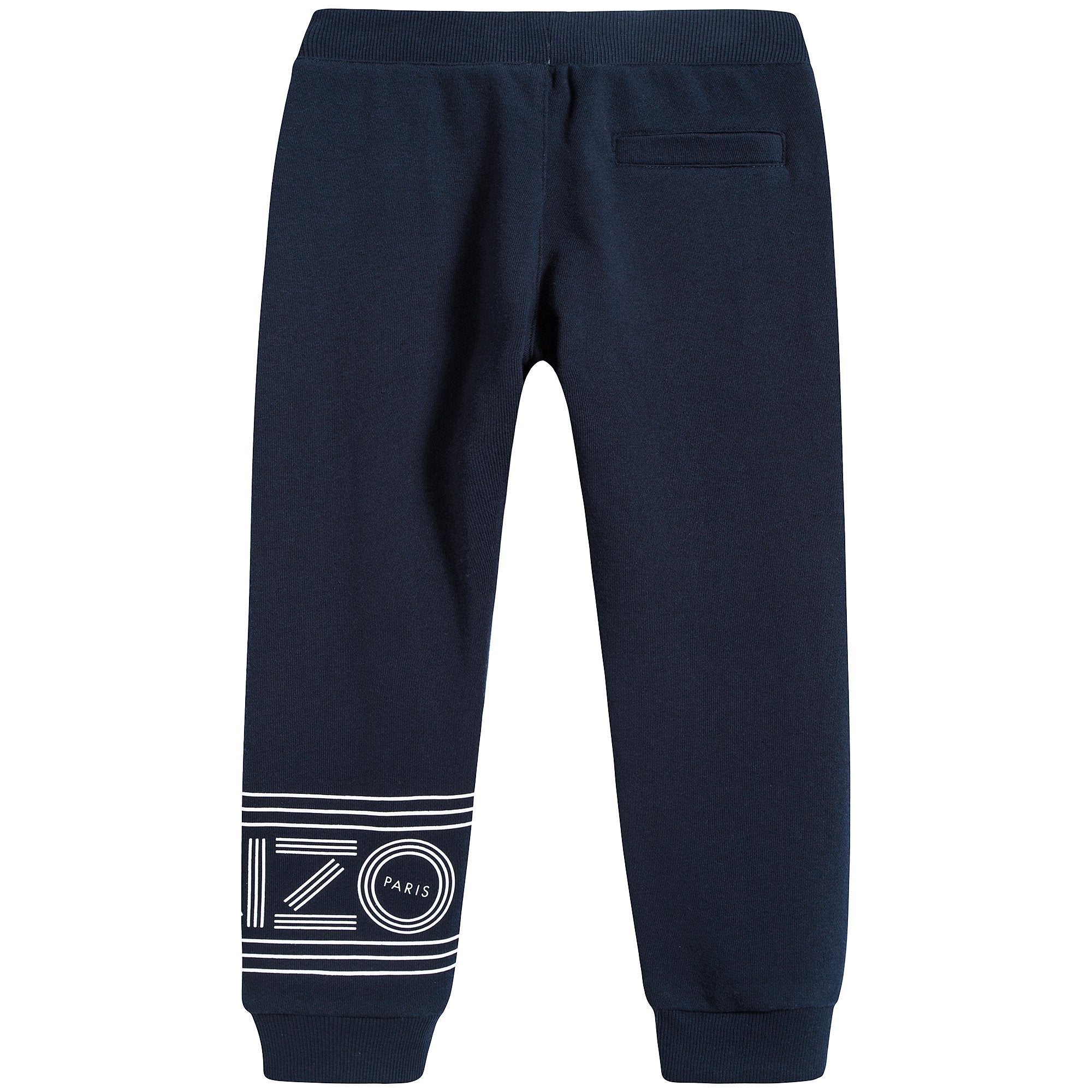 Boys Navy Logo Trousers