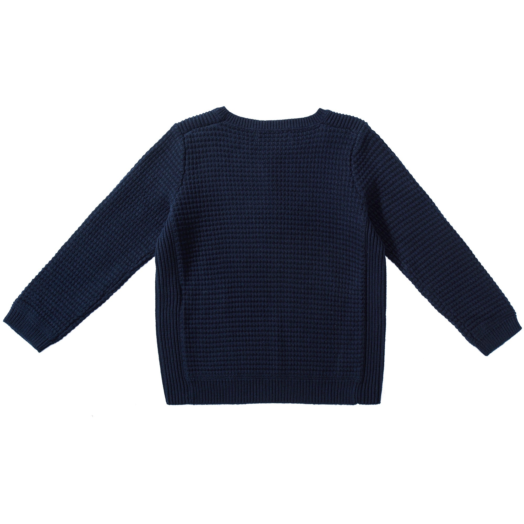 Boys Navy Blue Cotton Sweater