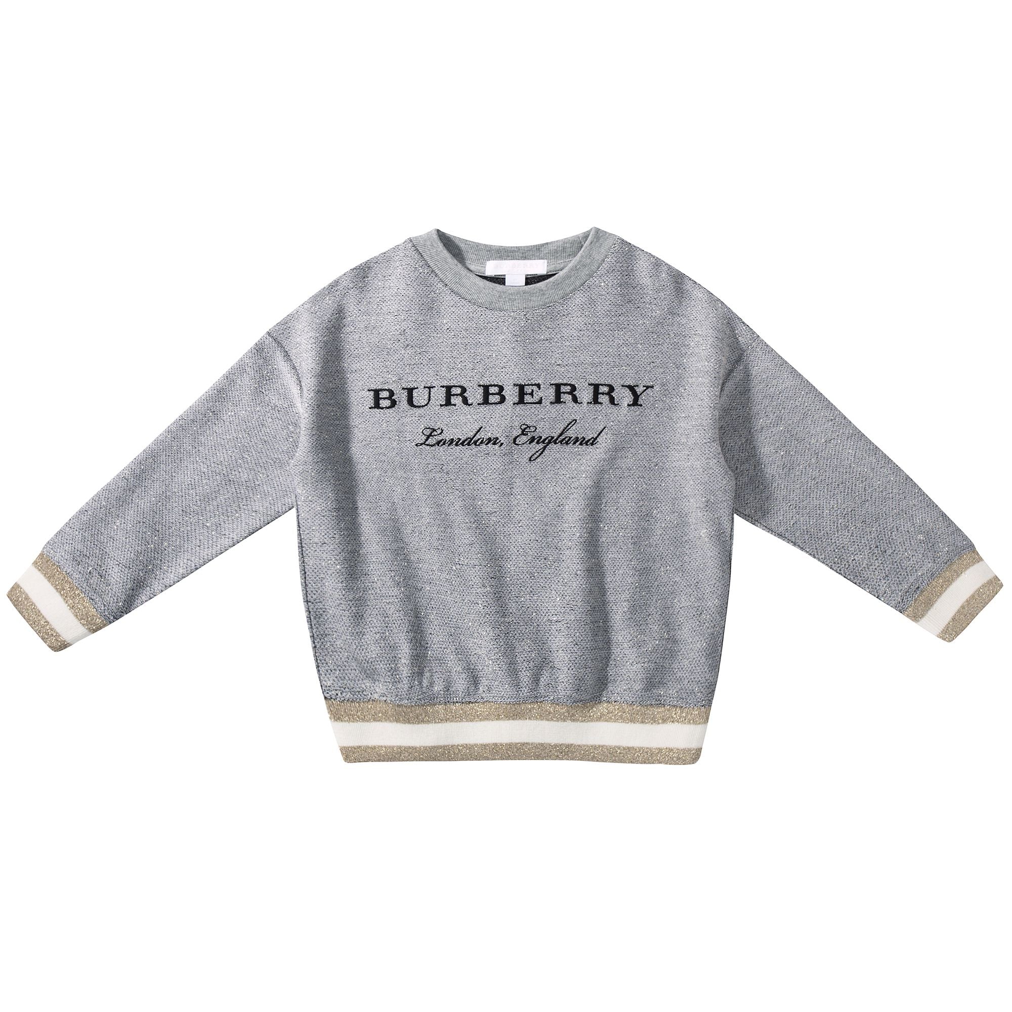 Boys & Girls Grey Melange Cotton Sweatshirt
