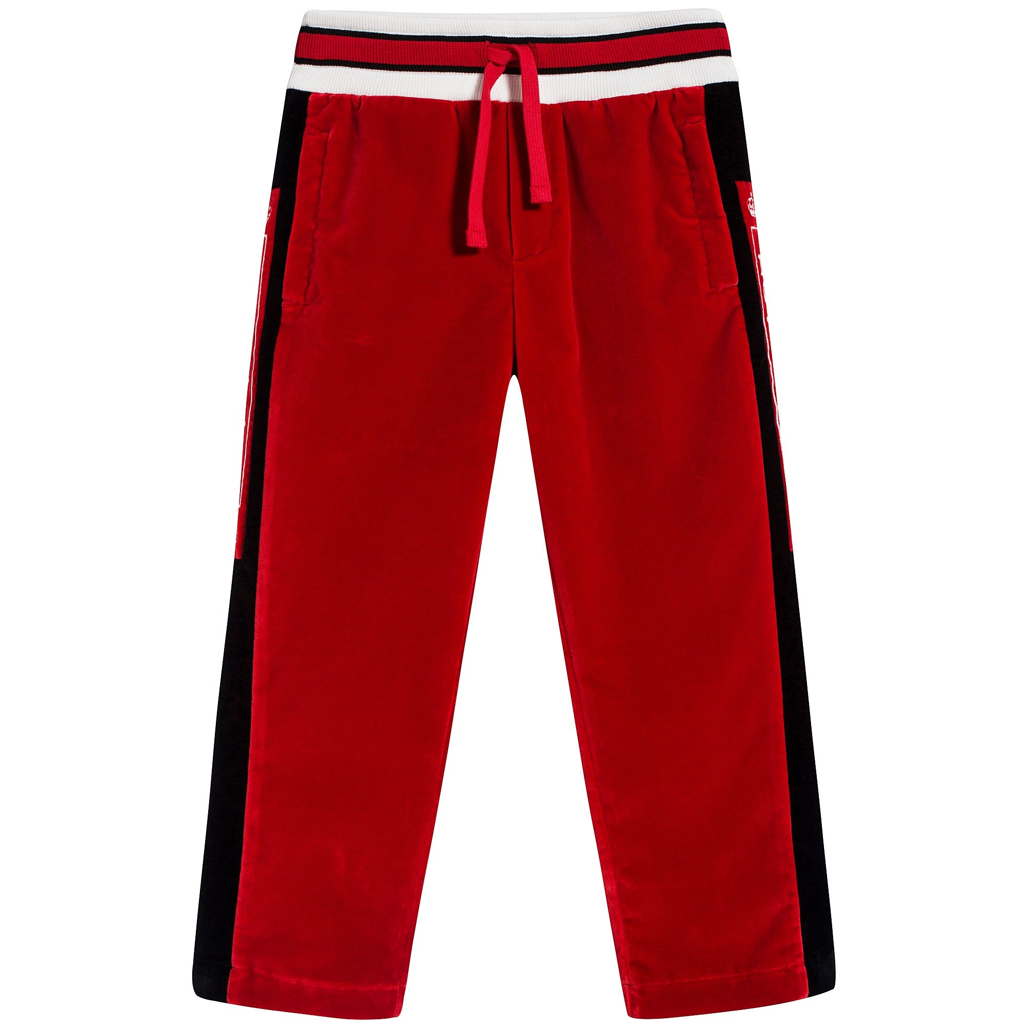 Boys Red Cotton Trousers