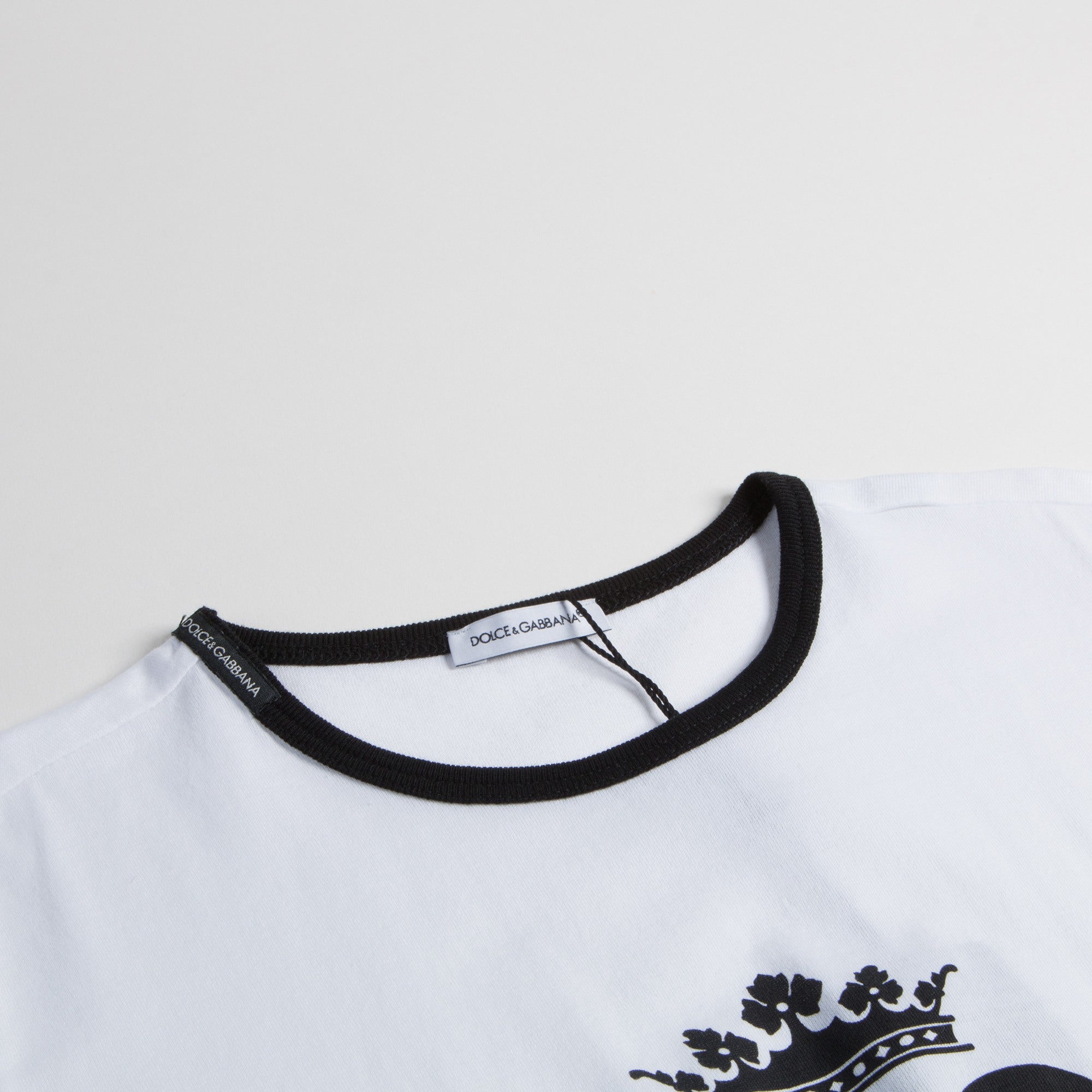 Boys & Girls White Logo T-shirt
