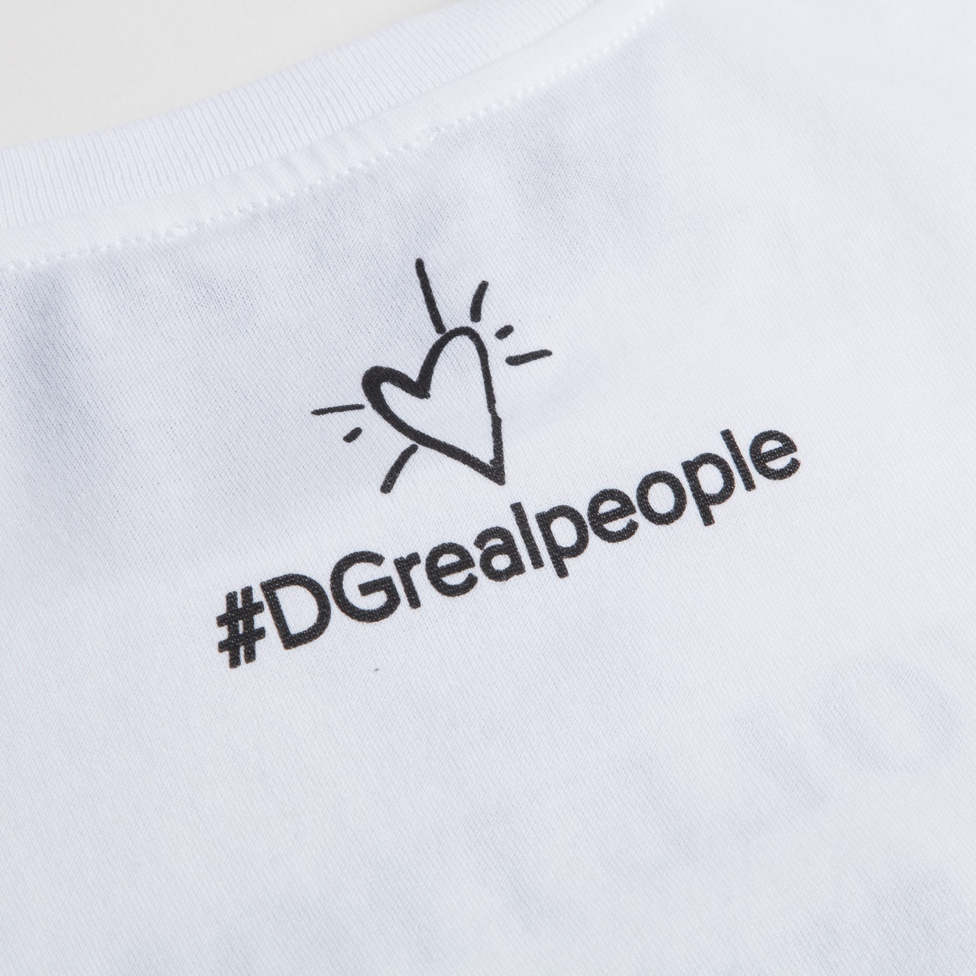T-shirt blanc en coton pour filles