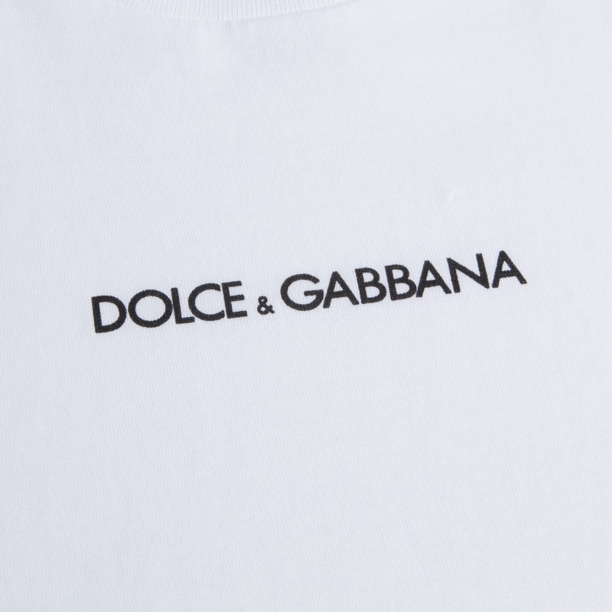 Boys & Girls White Cotton T-shirt