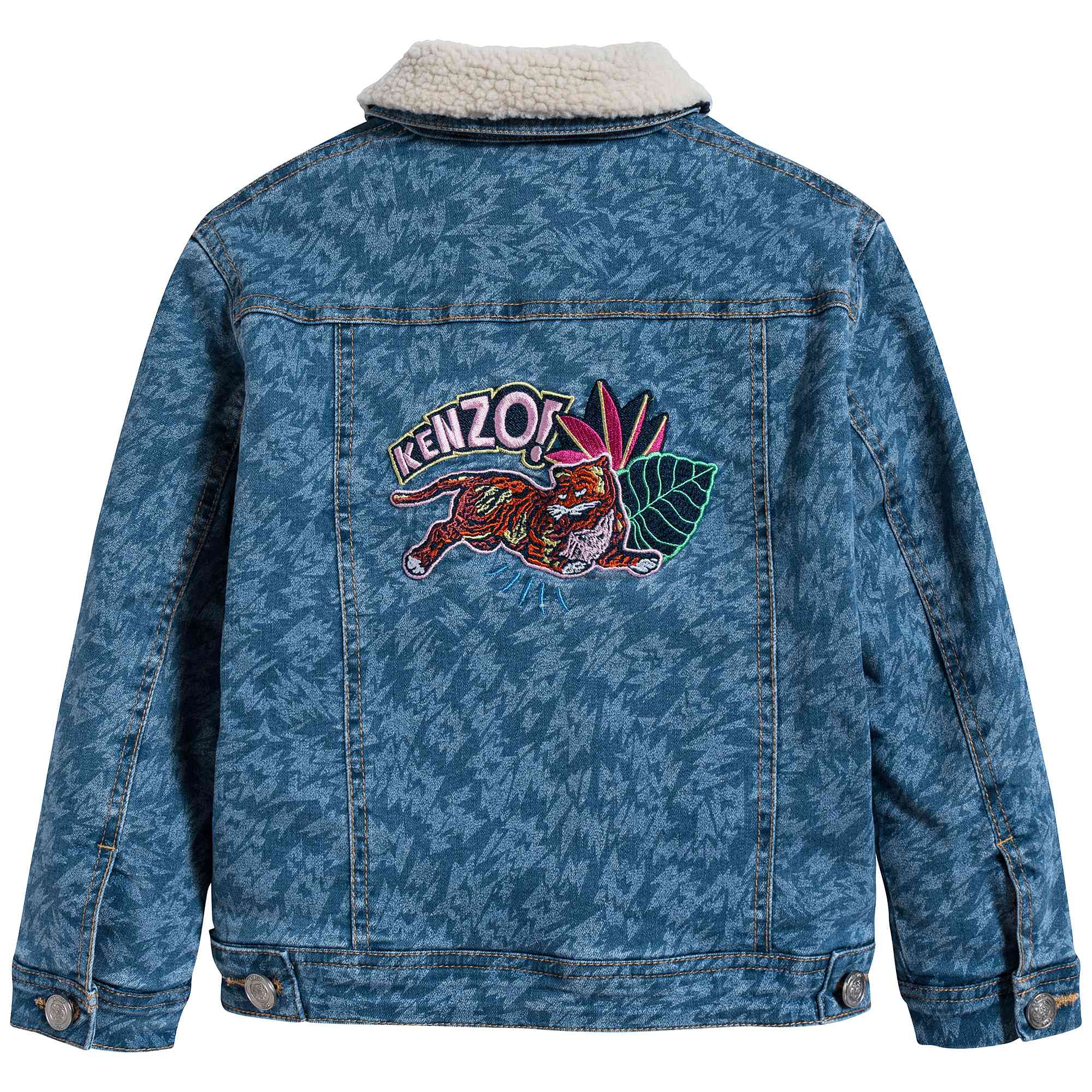 Girls Denim Blue Coat