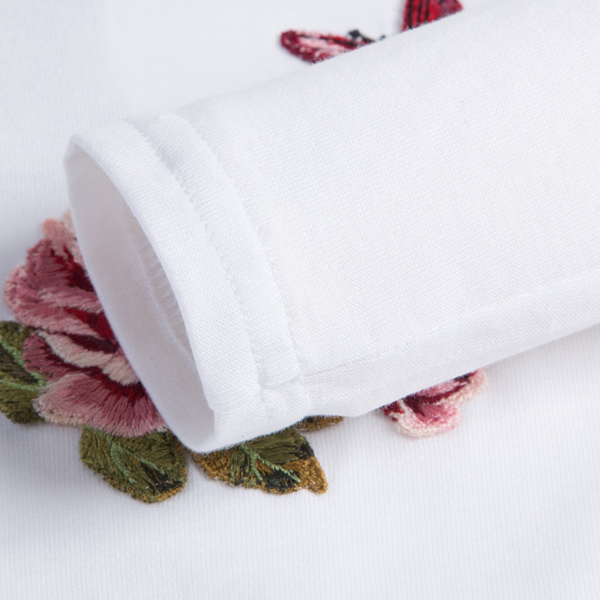 Baby Girls White Rose T-shirt