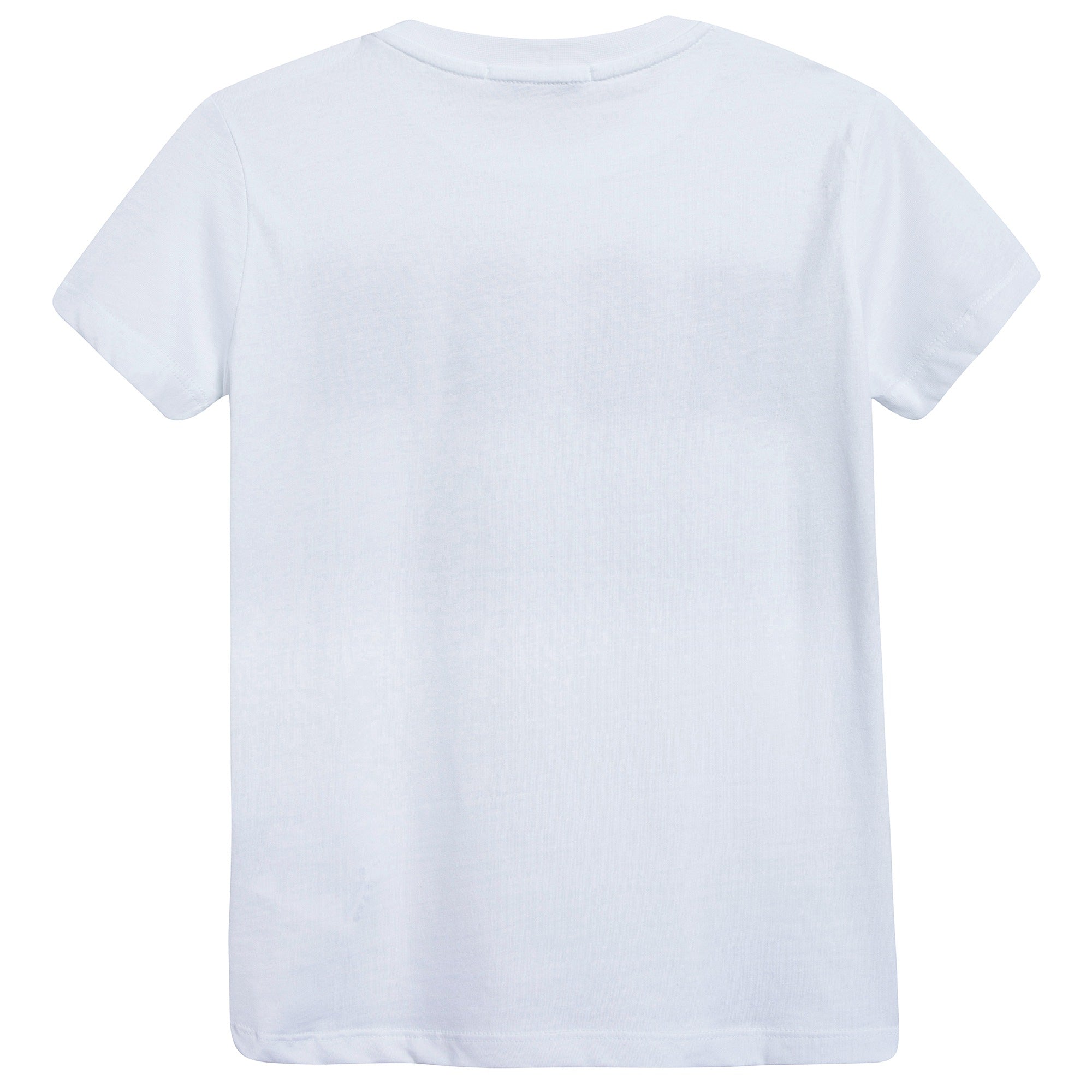 Boys White Logo Cotton Jersey T-shirt