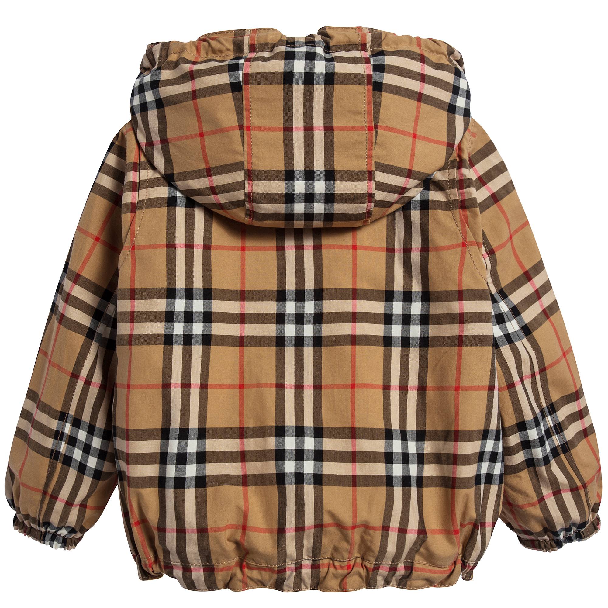 Baby Boys Larch Yellow & White Cotton Jacket