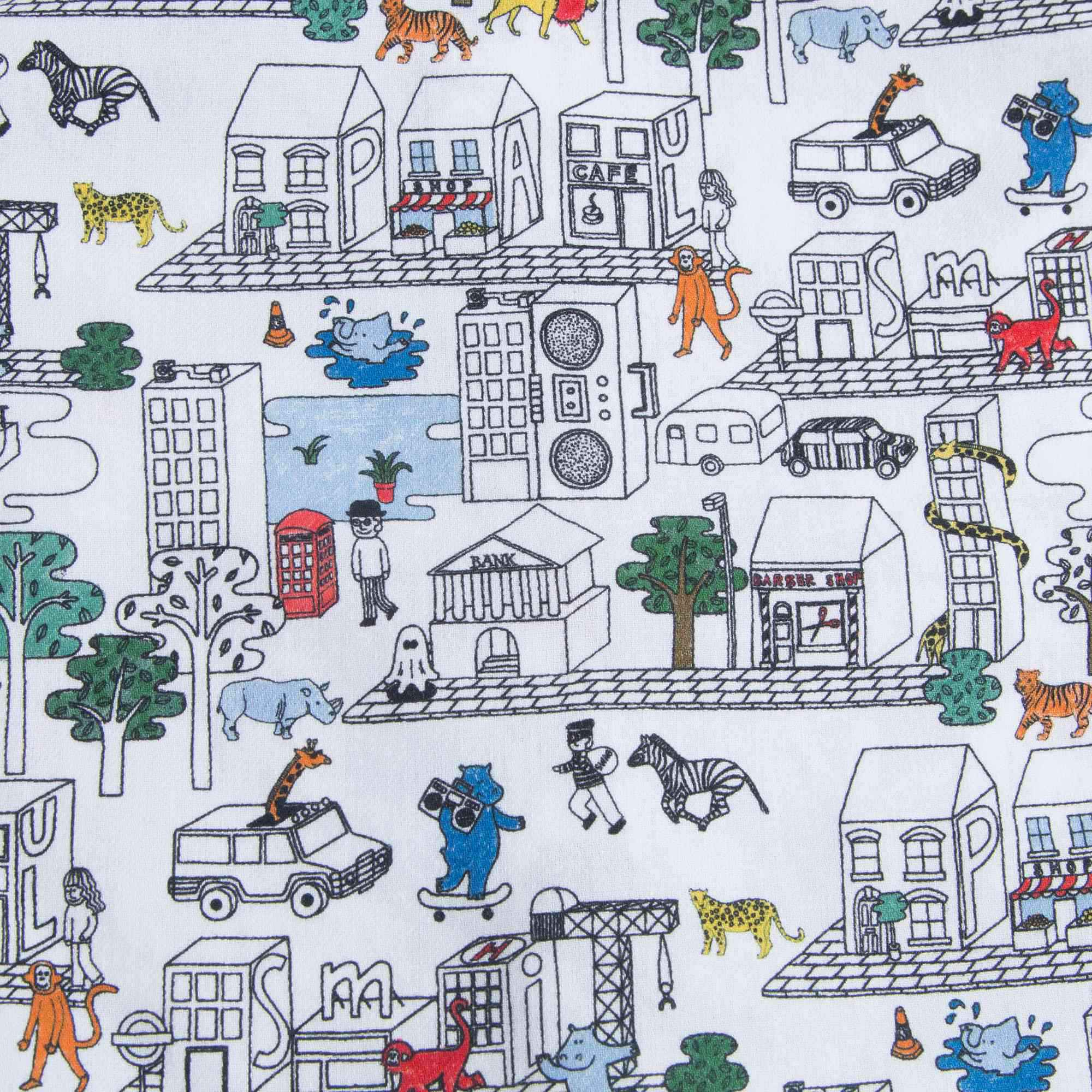 Baby Boys White 'Pan' Cotton Shirt