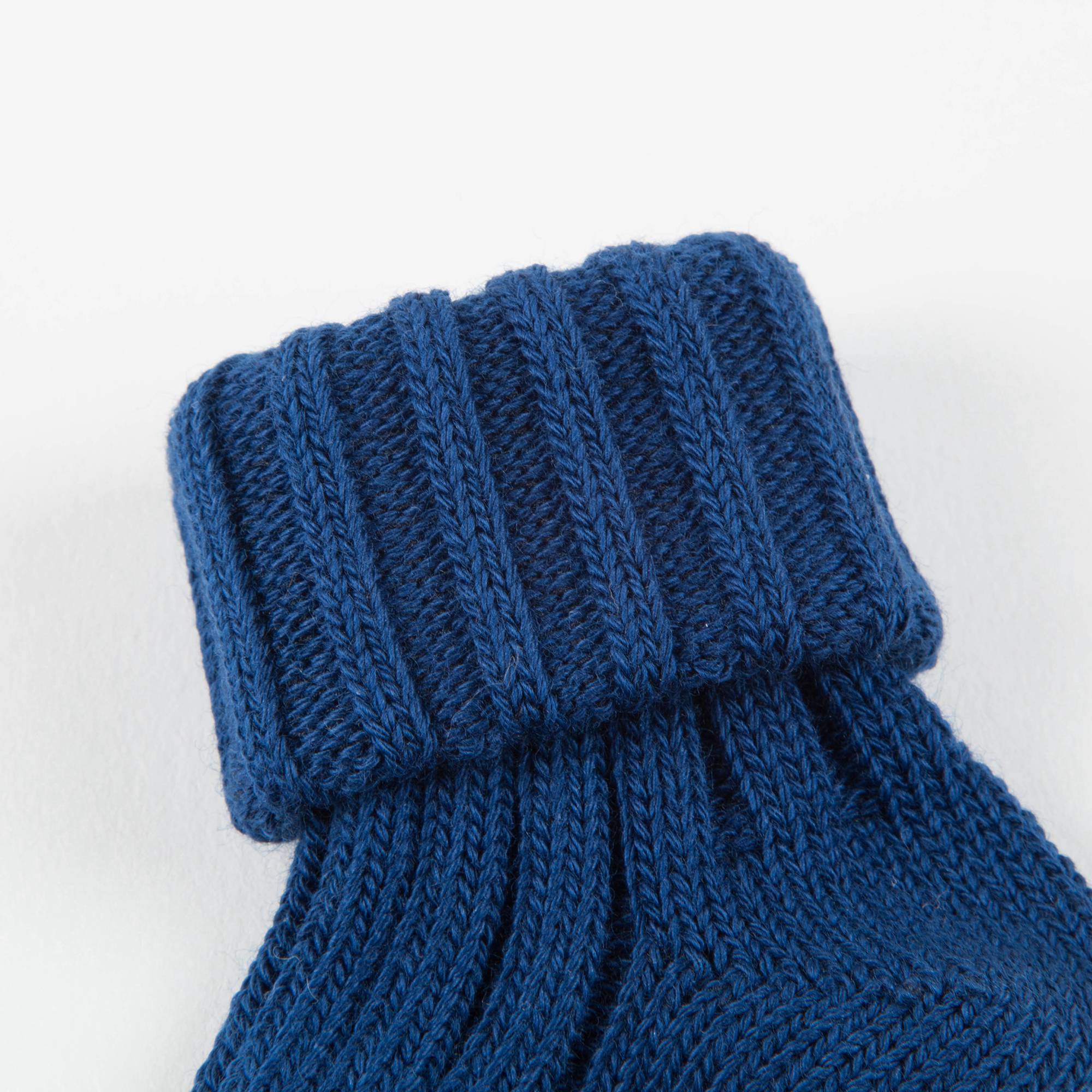 Baby Rich Blue Cotton Knitwear Socks