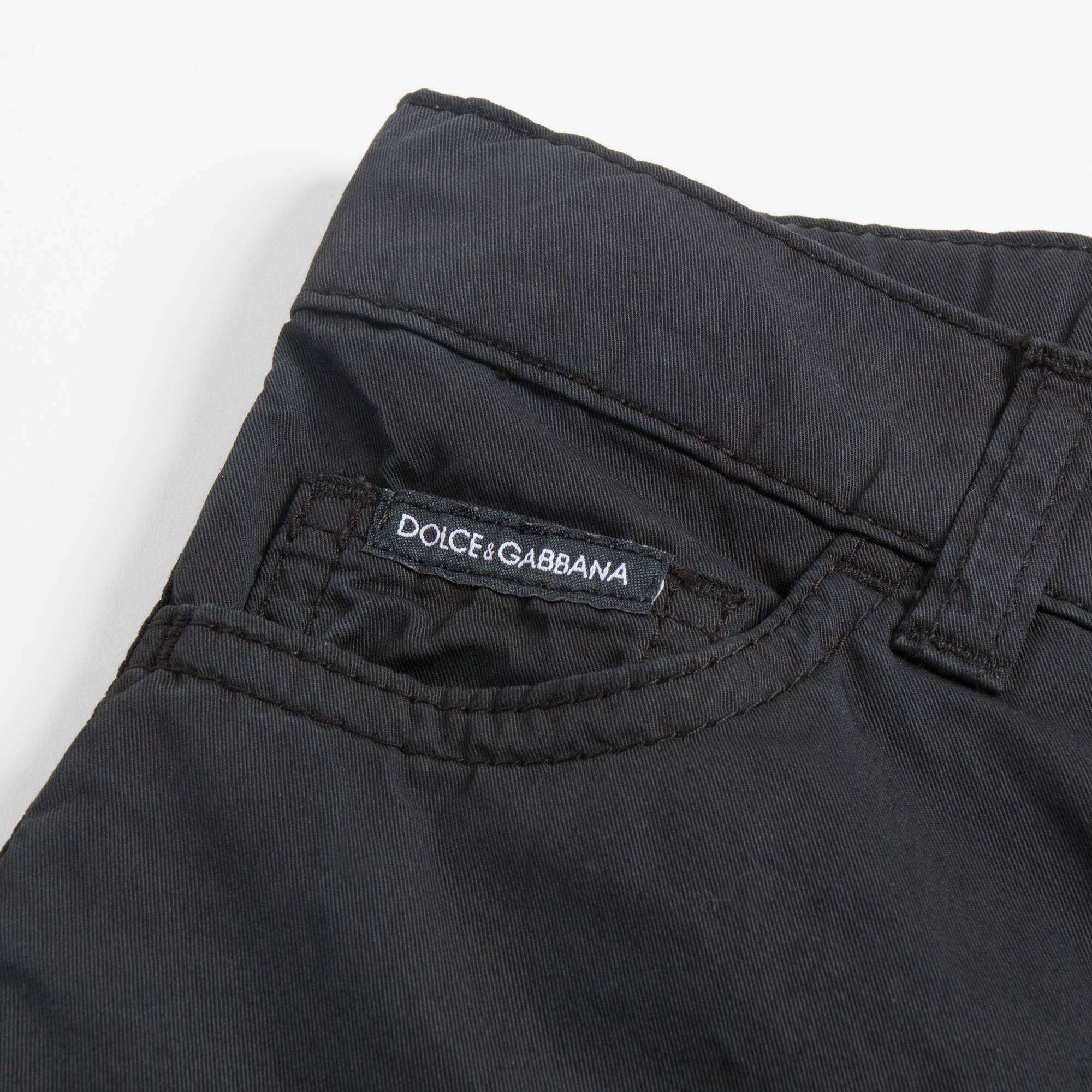 Boys Black Denim Shorts