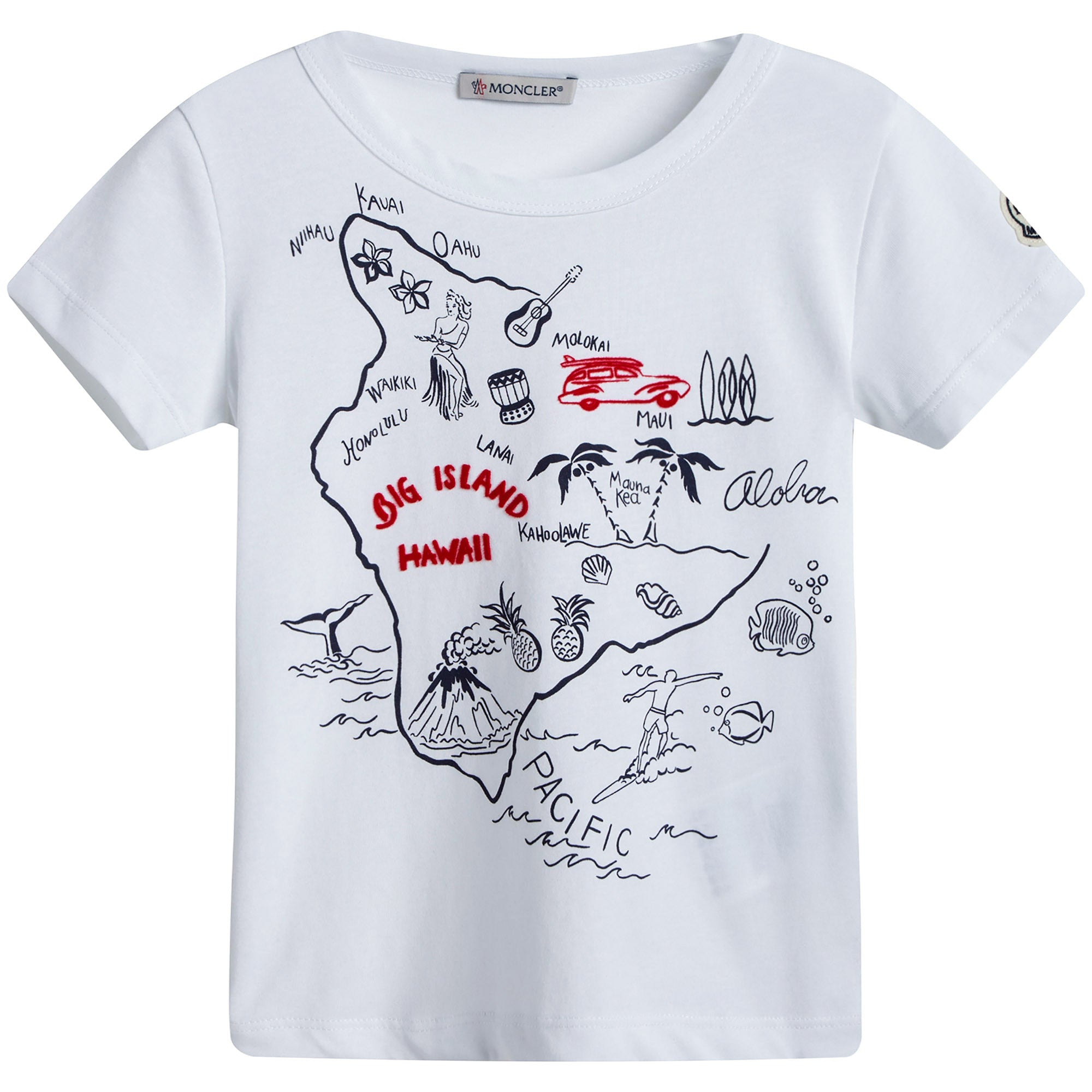 Boys White Cotton T-shirt