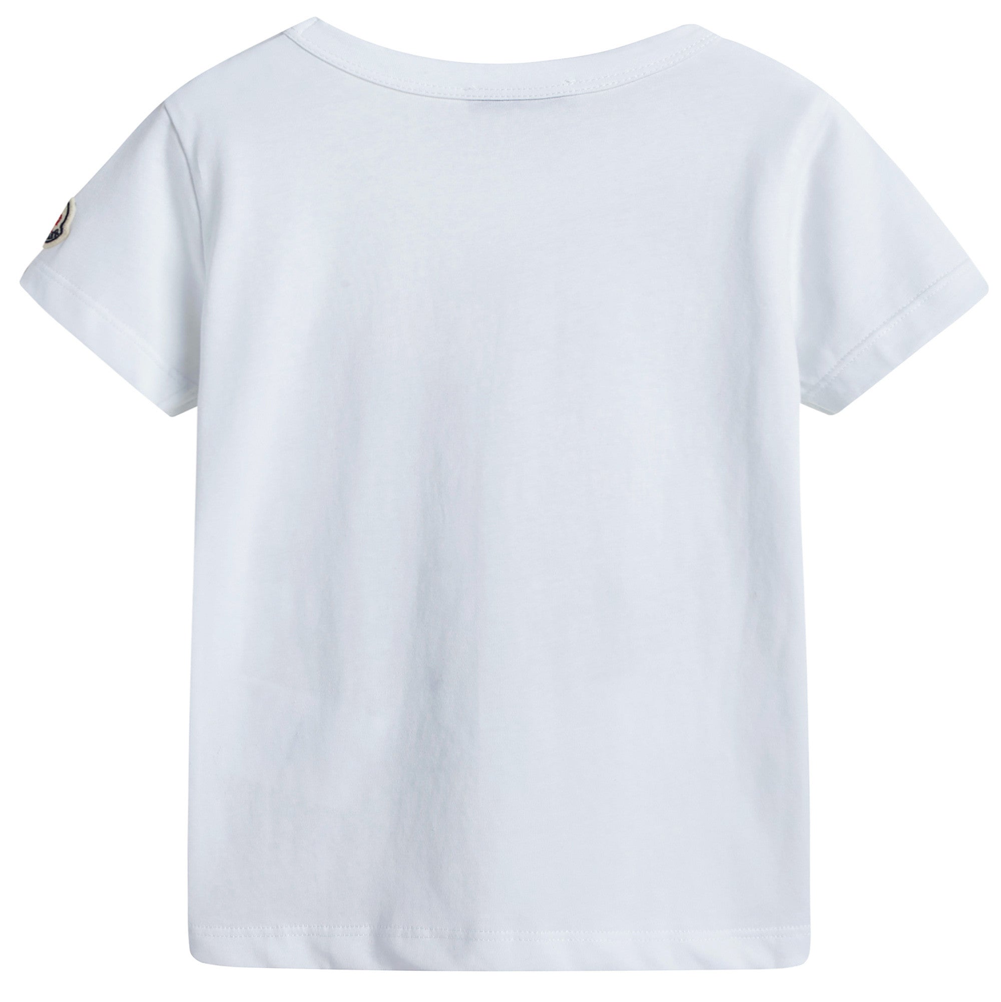 Boys White Cotton T-shirt