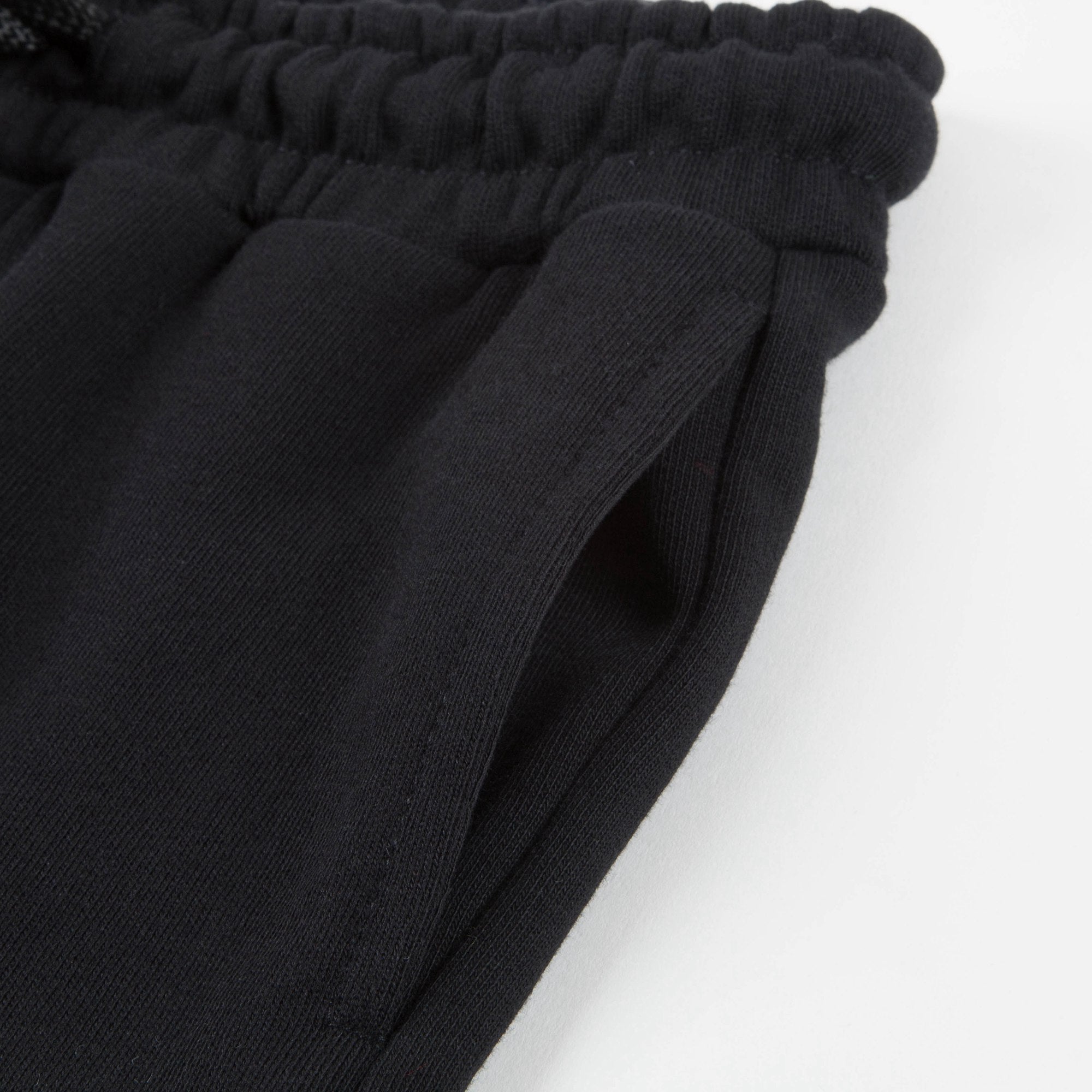 Boys Black Logo Cotton Trousers