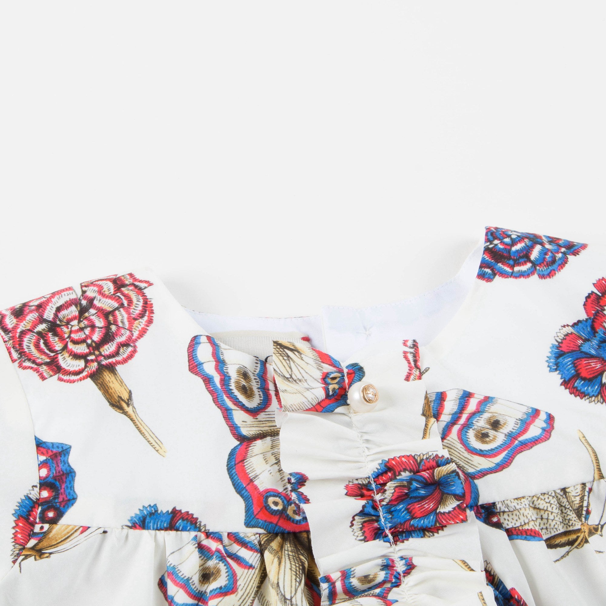 Baby Girls White Magnolia Dress