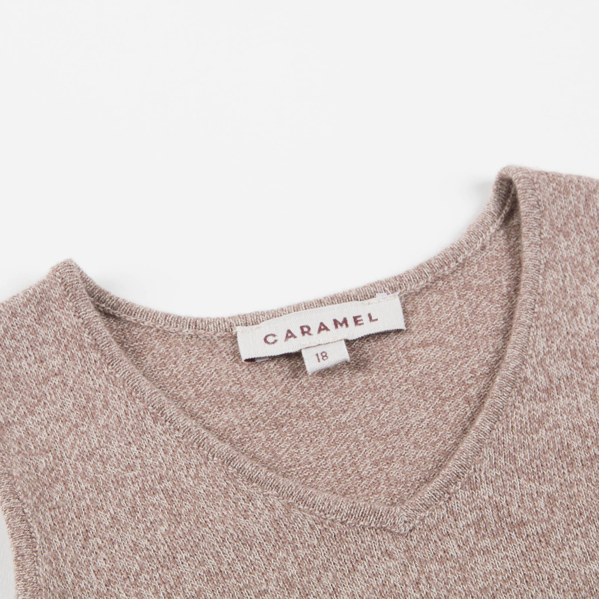 Gilet tricoté en coton Baby Mocha